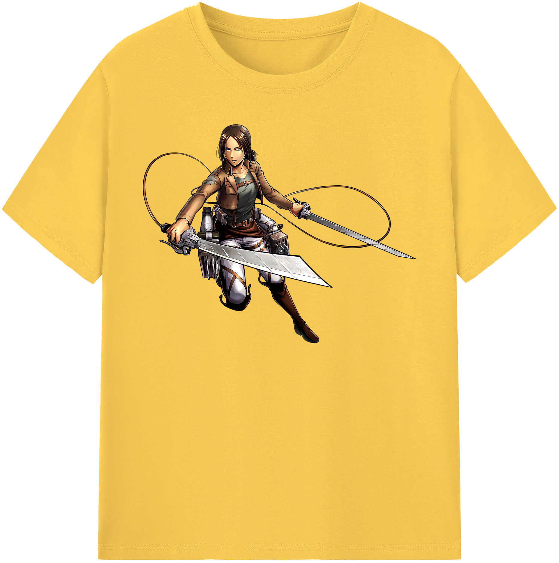 （画像用） 進撃の巨人 Attack on Titan 綿100％半袖Tシャツ（フロントプリント）