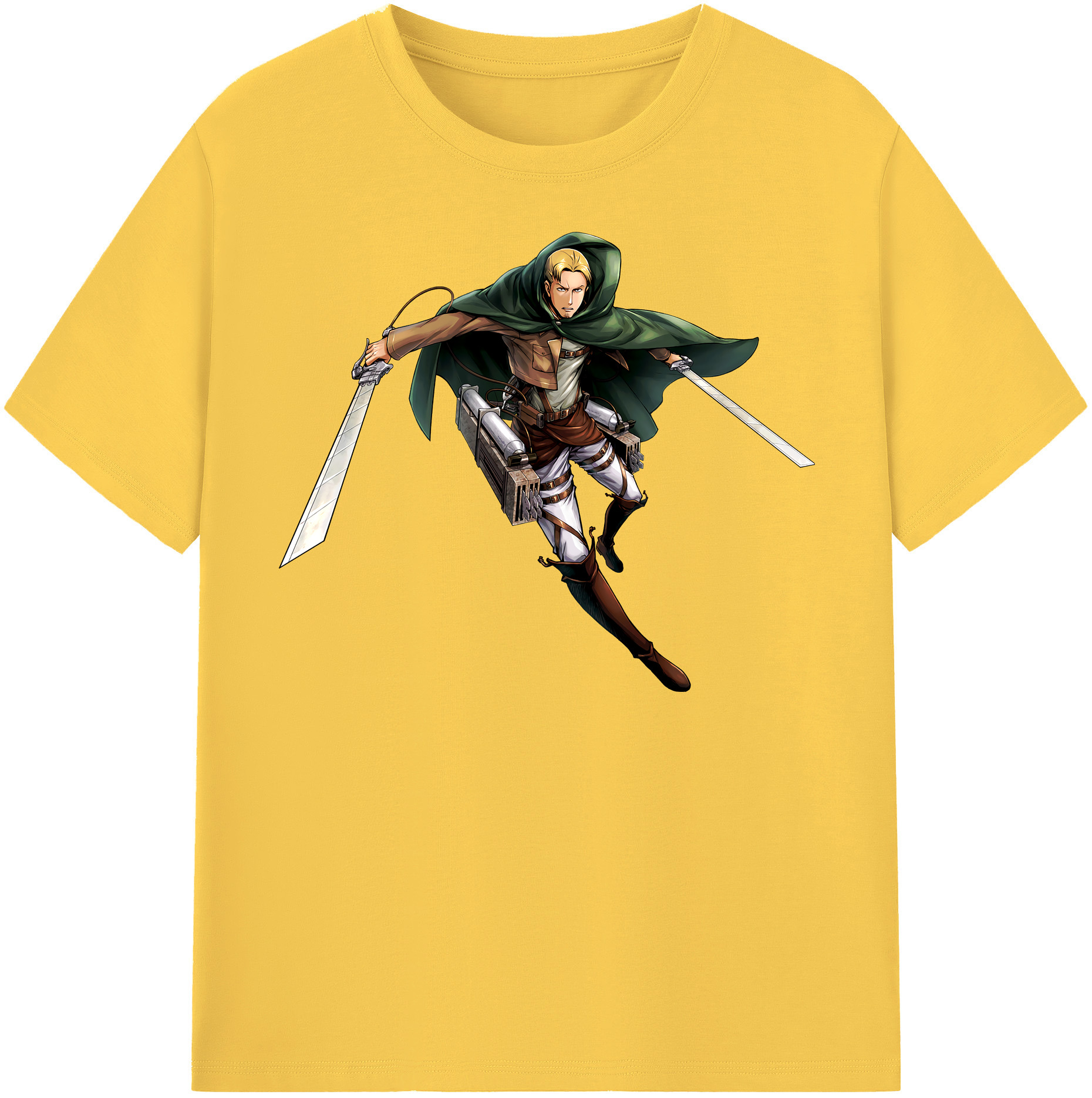 （画像用） 進撃の巨人 Attack on Titan 綿100％半袖Tシャツ（フロントプリント）