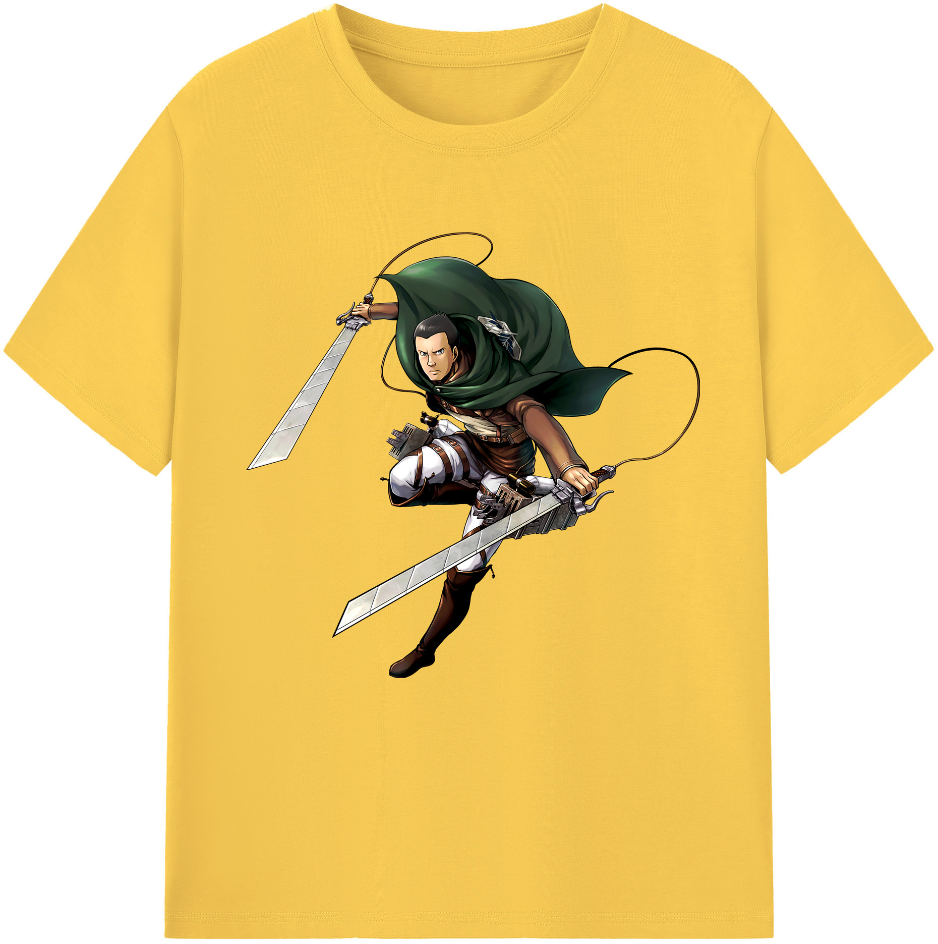 （画像用） 進撃の巨人 Attack on Titan 綿100％半袖Tシャツ（フロントプリント）