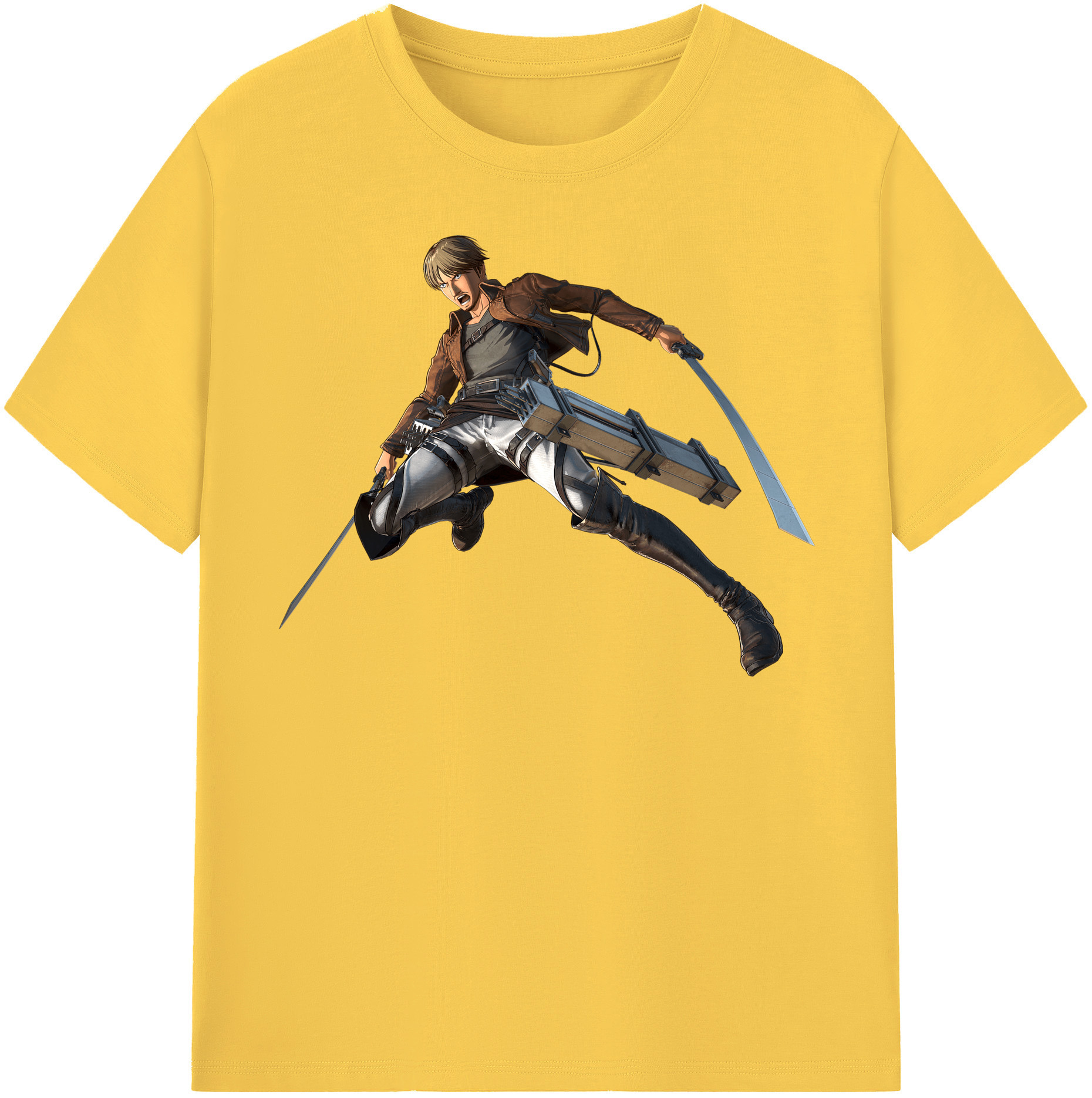 （画像用） 進撃の巨人 Attack on Titan 綿100％半袖Tシャツ（フロントプリント）