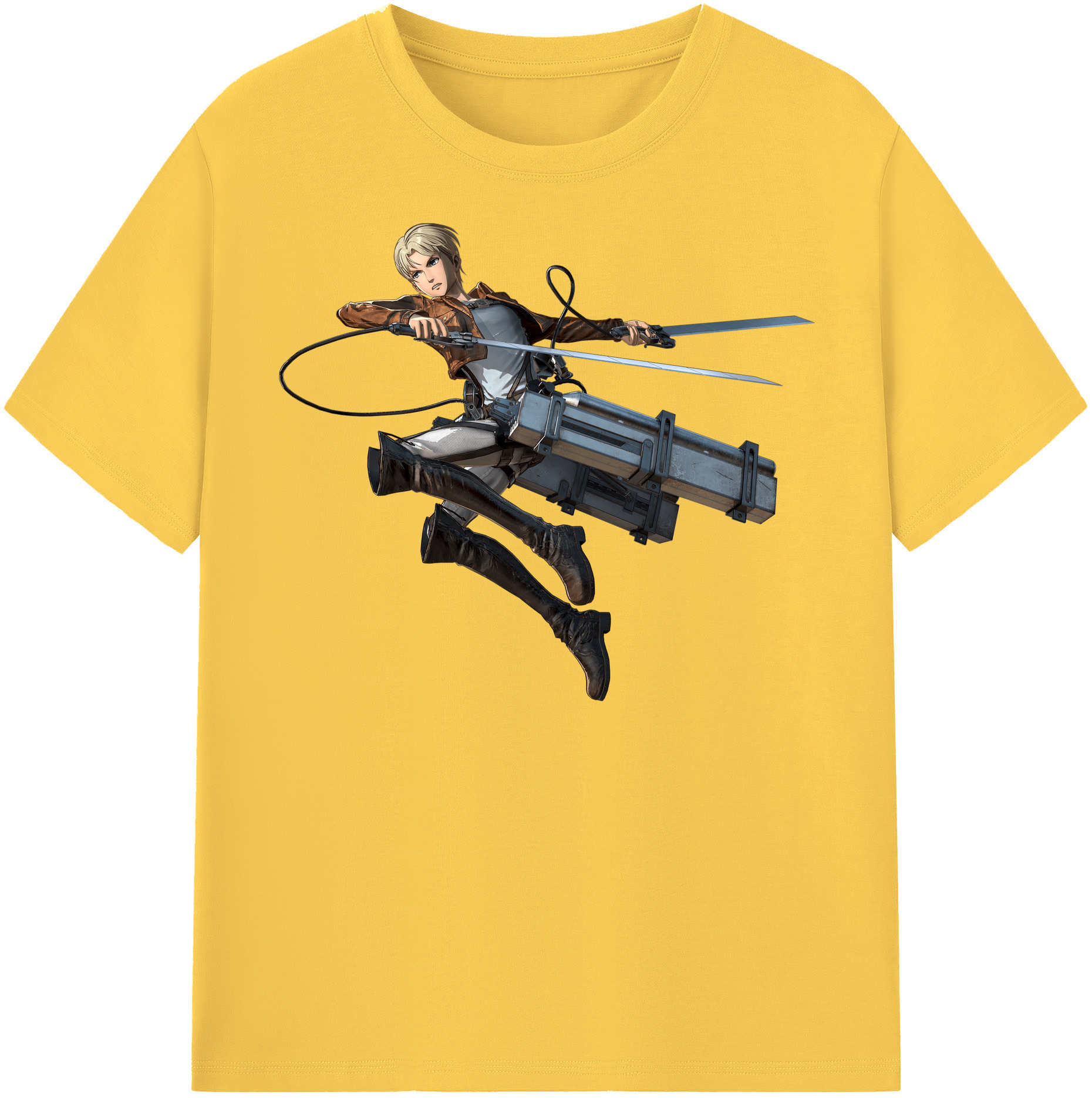 （画像用） 進撃の巨人 Attack on Titan 綿100％半袖Tシャツ（フロントプリント）