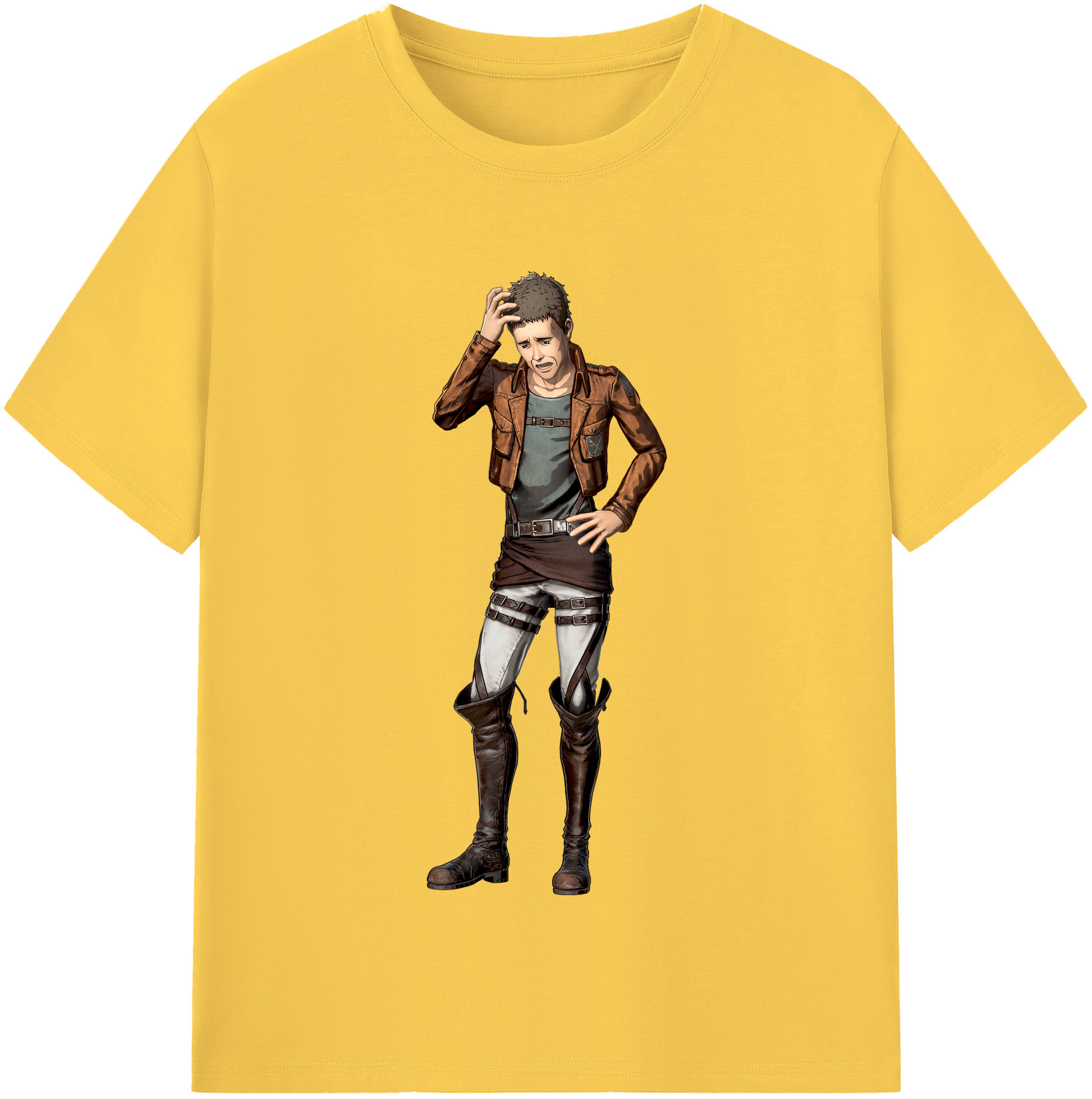 （画像用） 進撃の巨人 Attack on Titan 綿100％半袖Tシャツ（フロントプリント）