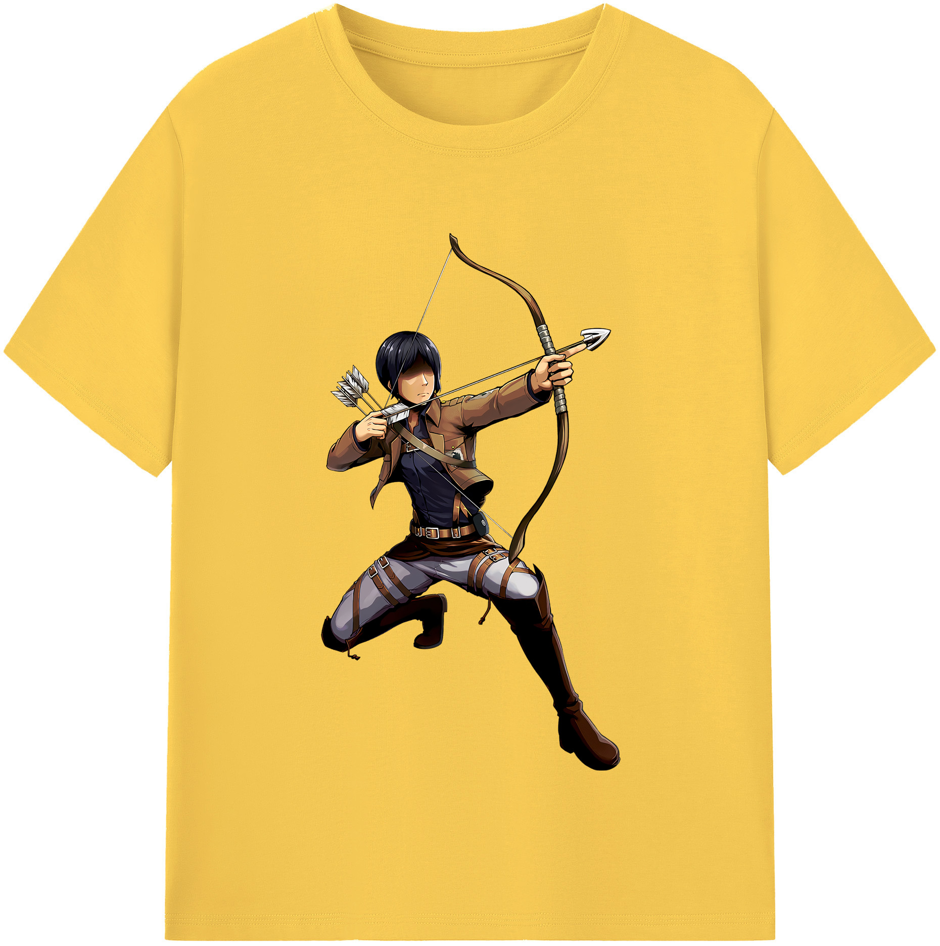 （画像用） 進撃の巨人 Attack on Titan 綿100％半袖Tシャツ（フロントプリント）