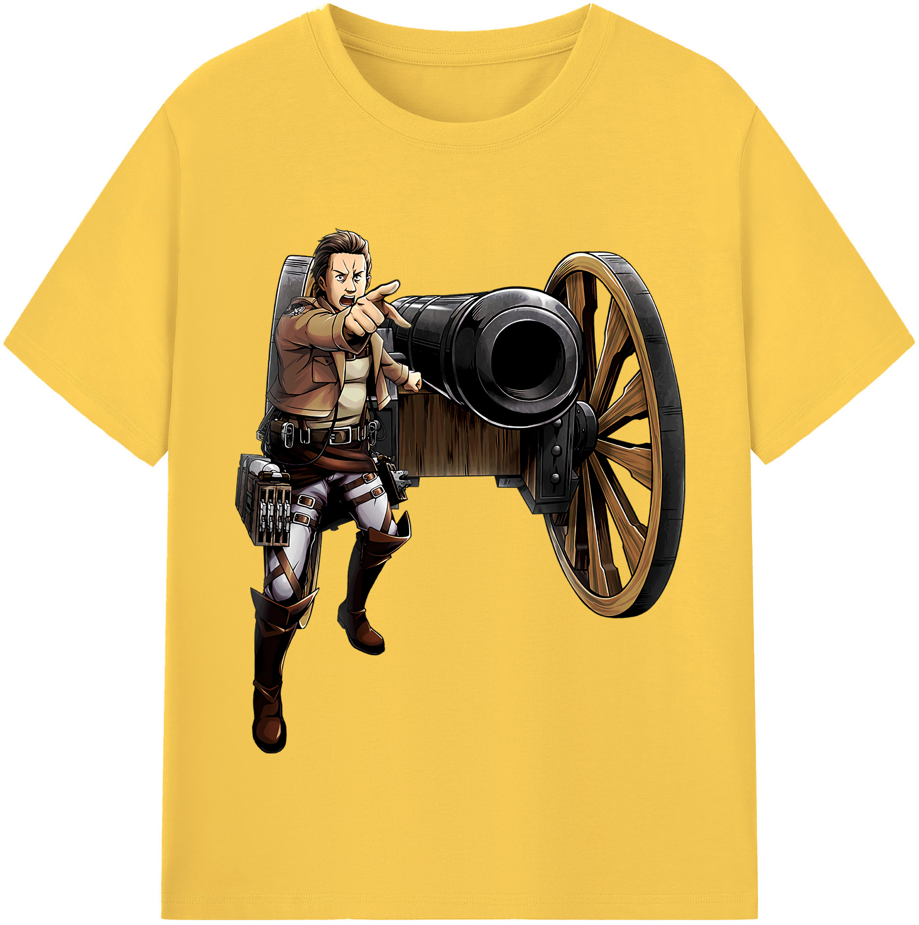 （画像用） 進撃の巨人 Attack on Titan 綿100％半袖Tシャツ（フロントプリント）
