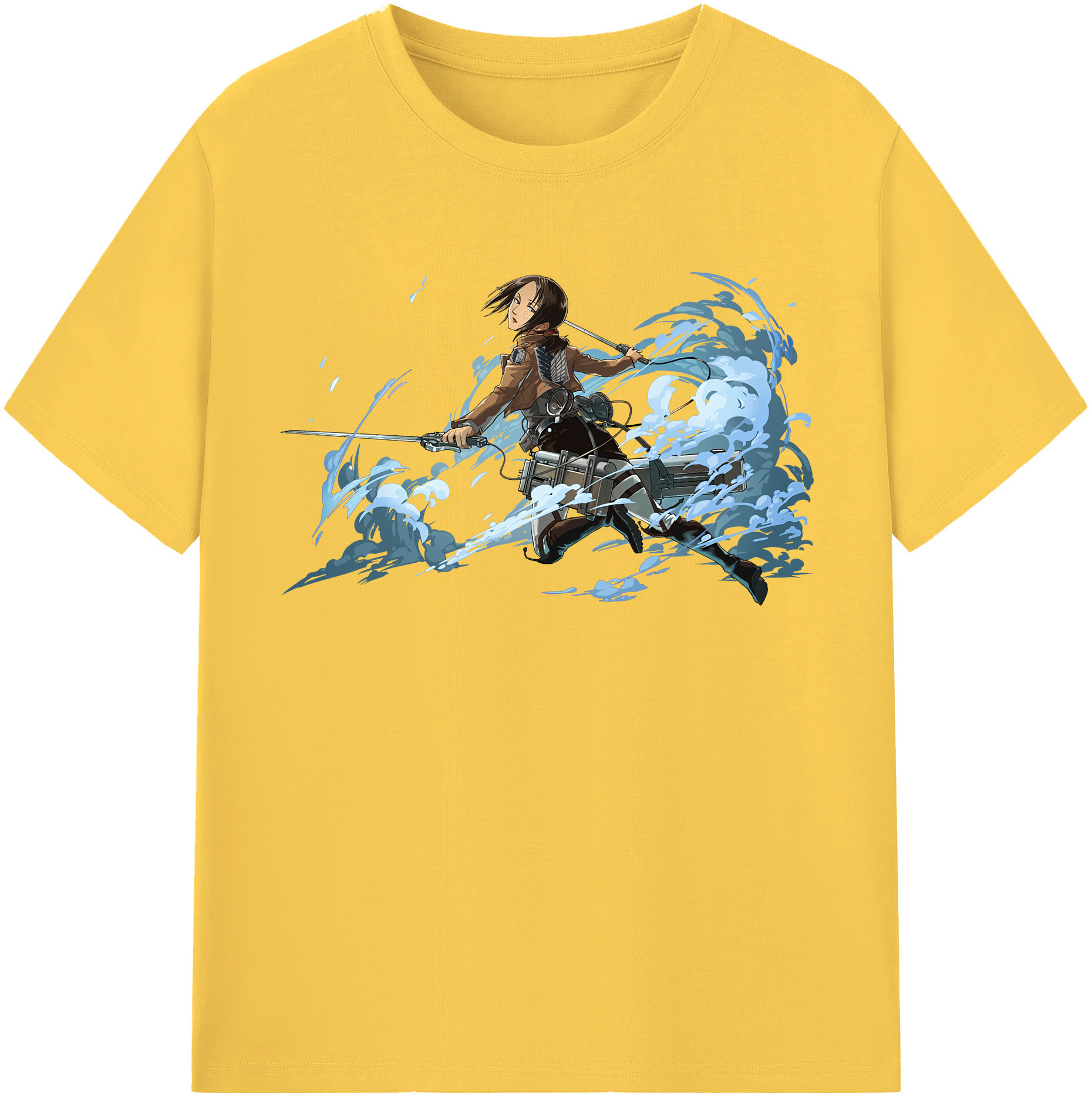 （画像用） 進撃の巨人 Attack on Titan 綿100％半袖Tシャツ（フロントプリント）