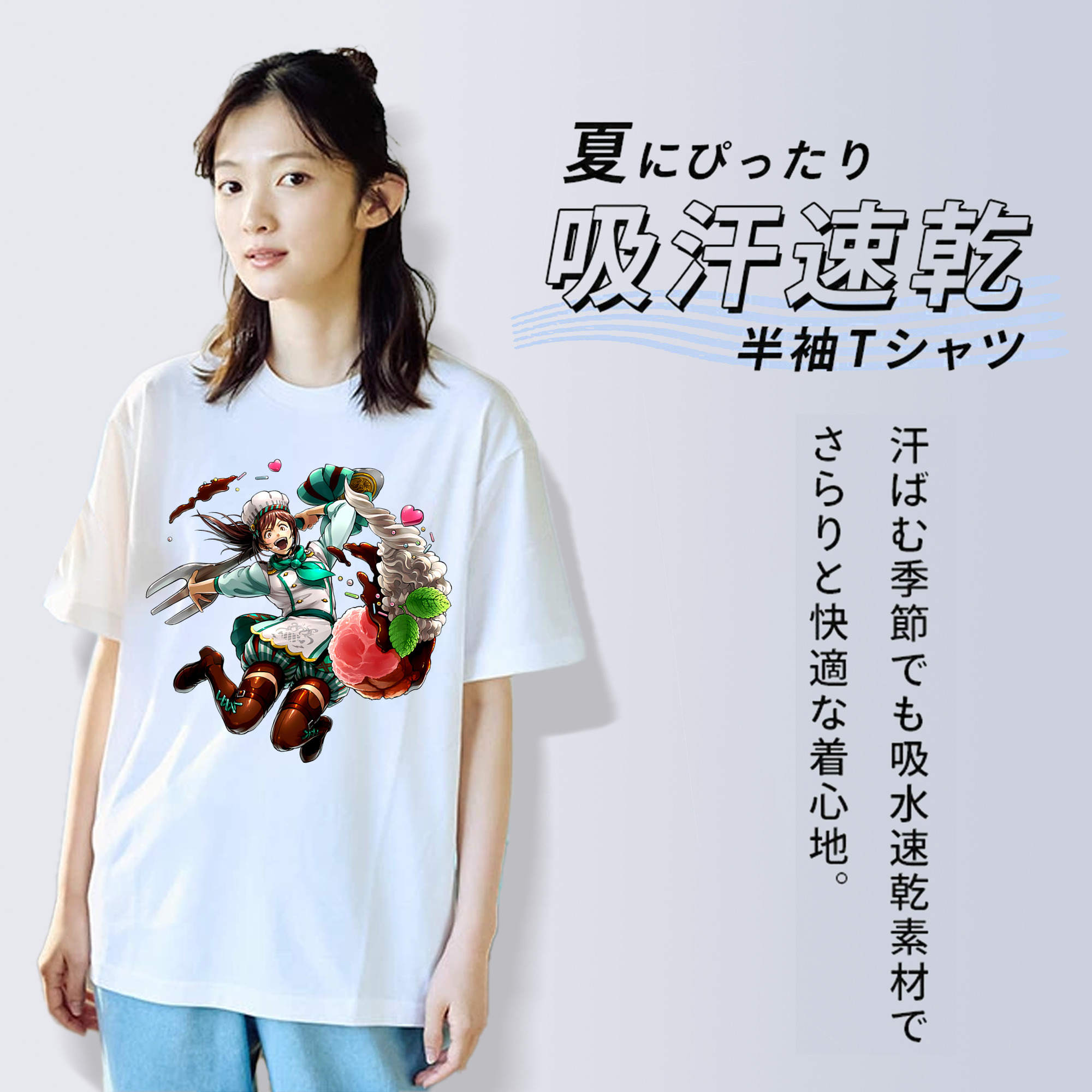 進撃の巨人 サシャ·ブラウス Attack on Titan Sasha Blaus 綿100％半袖Tシャツ（フロントプリント）