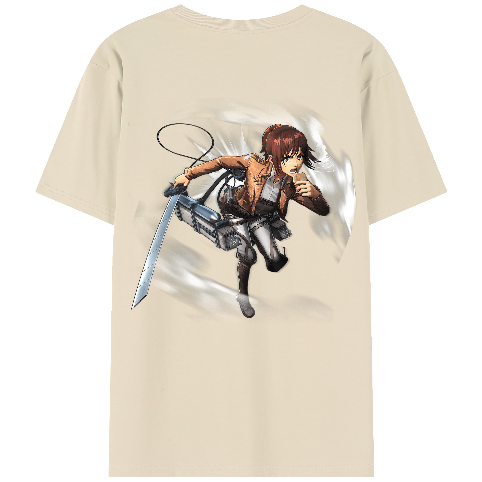 （画像用） 進撃の巨人 サシャ·ブラウス Attack on Titan Sasha Blaus 綿100％半袖Tシャツ（背面プリント）
