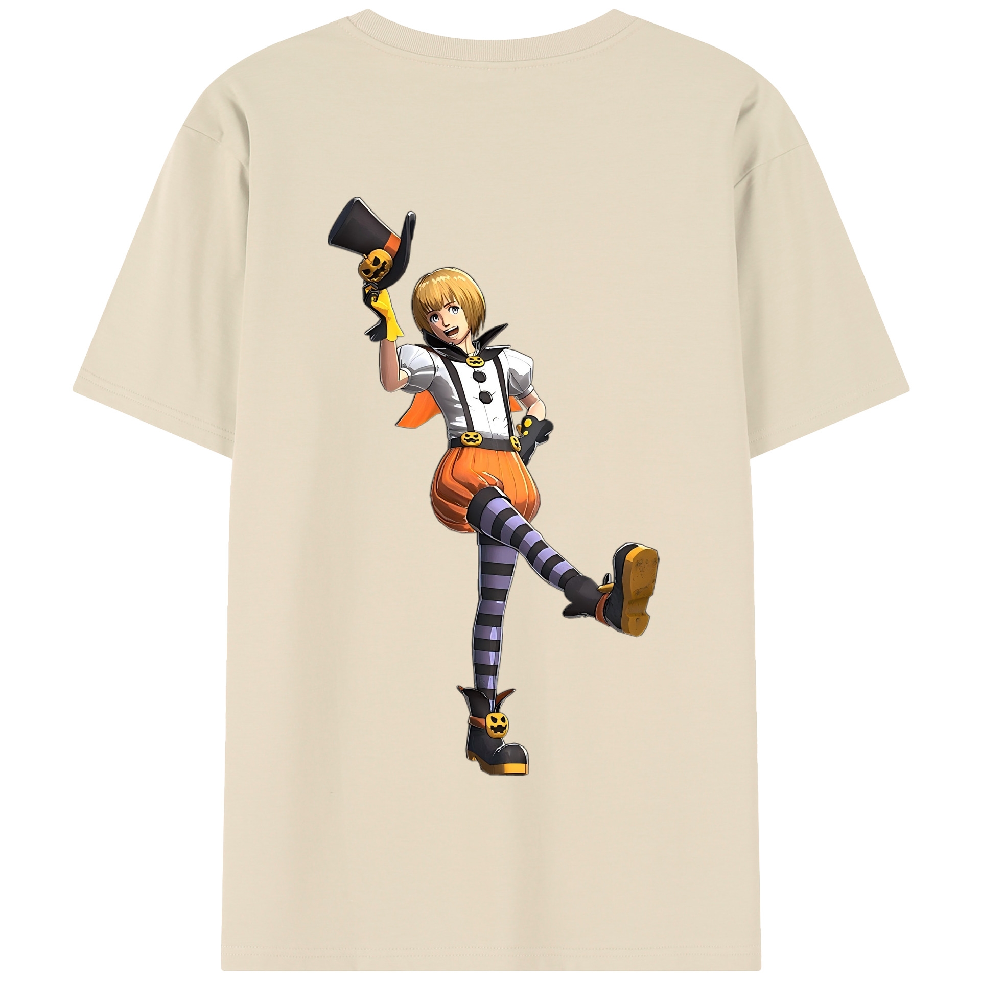 （画像用） 進撃の巨人 アルミン·アルレルト Attack on Titan Armin Arlert 綿100％半袖Tシャツ（背面プリント）