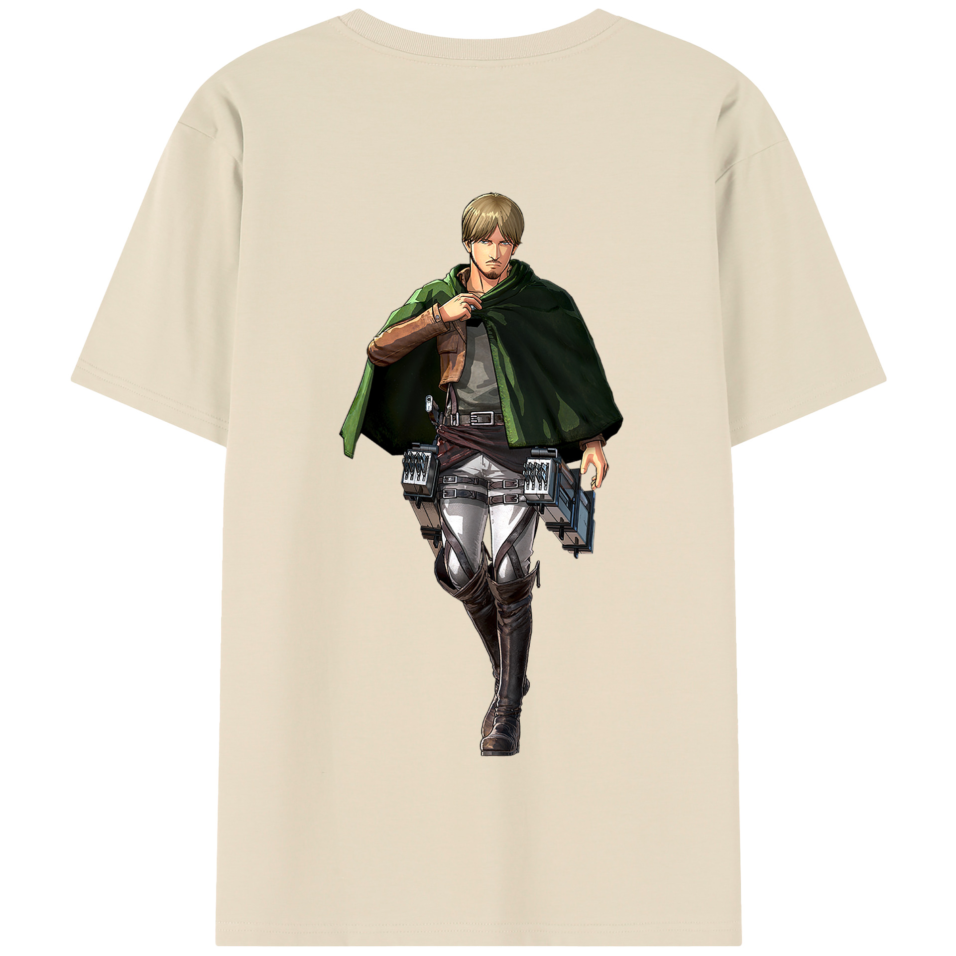 （画像用） 進撃の巨人 ミケ·ザカリアス Attack on Titan Mike Zakarius 綿100％半袖Tシャツ（背面プリント）