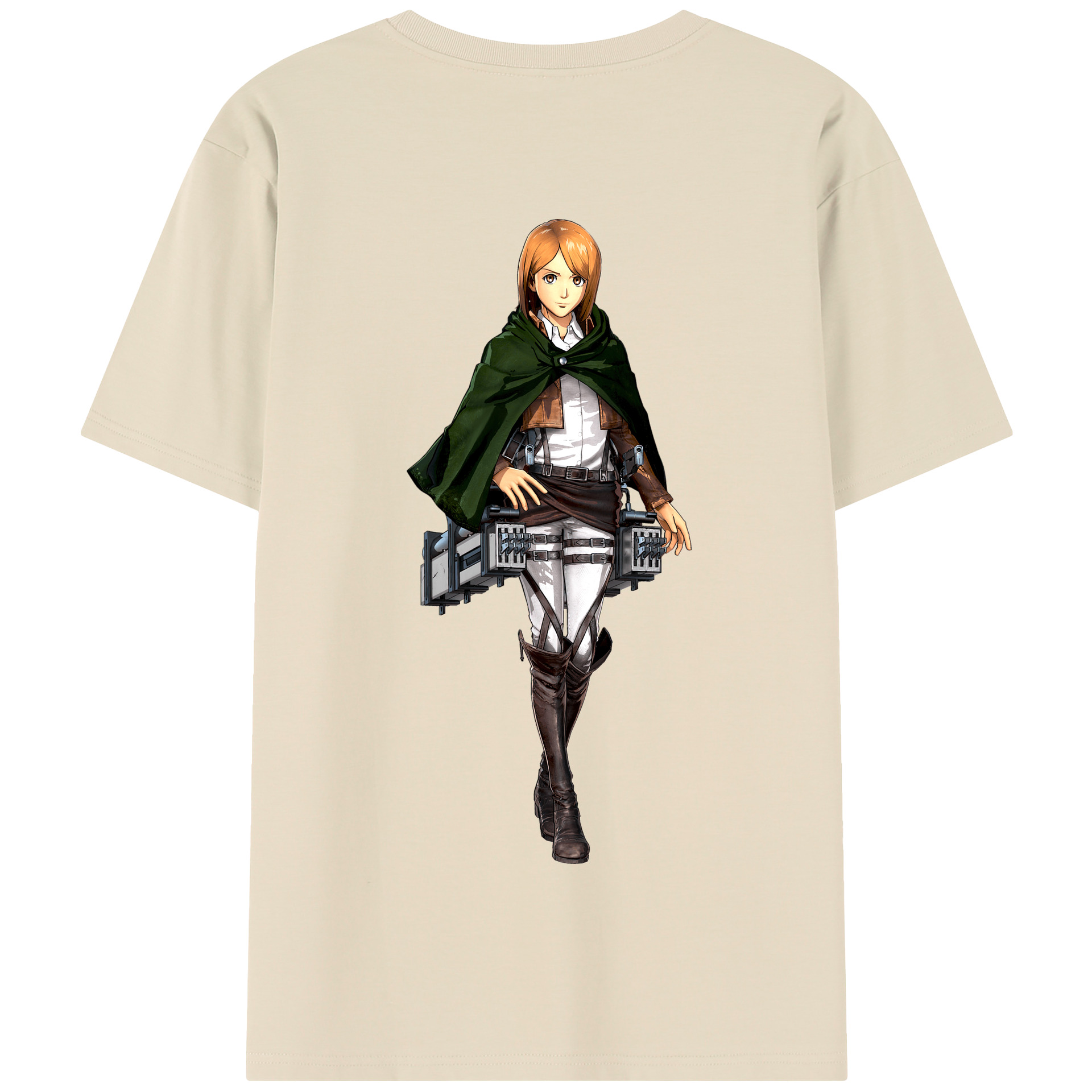 （画像用） 進撃の巨人 ペトラ·ラル Attack on Titan Petra Rall 綿100％半袖Tシャツ（背面プリント）