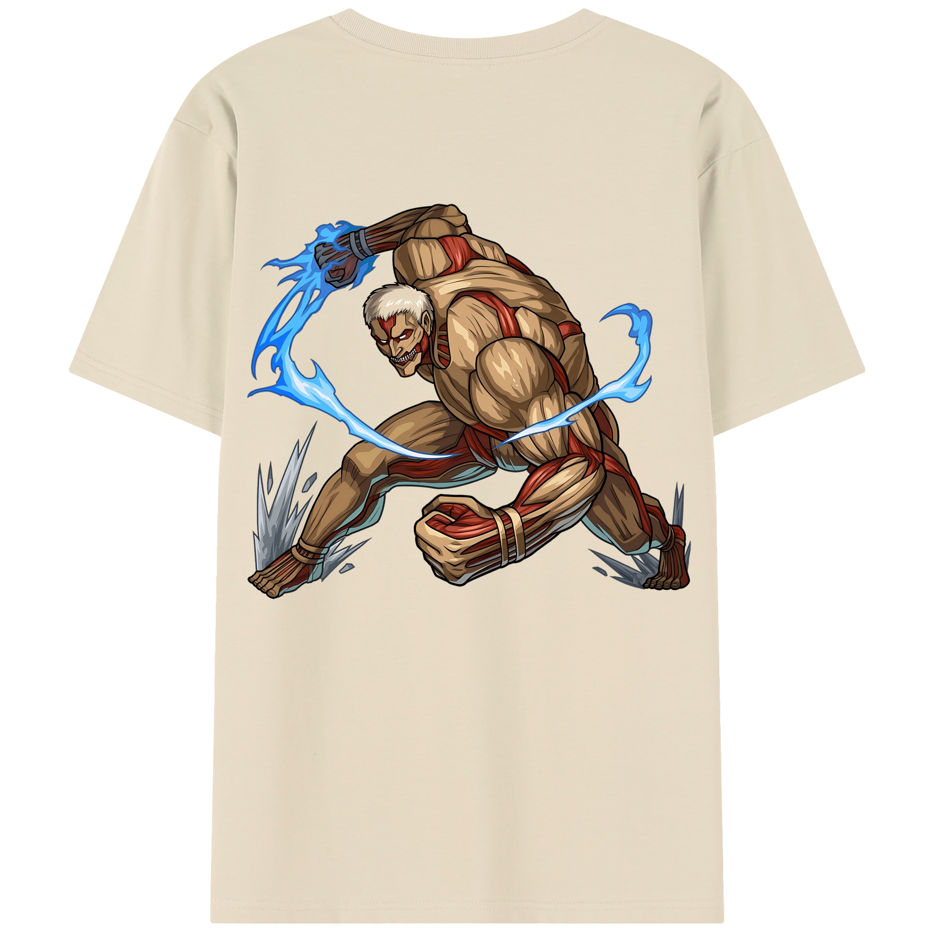 （画像用） 進撃の巨人 Attack on Titan 綿100％半袖Tシャツ（背面プリント）