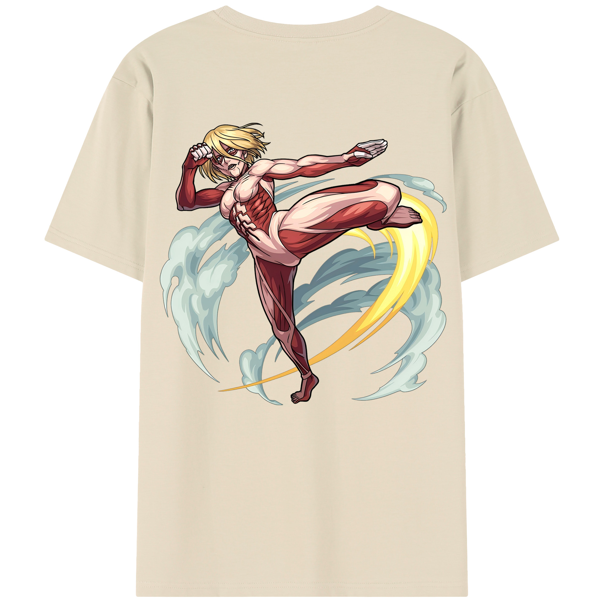 （画像用） 進撃の巨人 Attack on Titan 綿100％半袖Tシャツ（背面プリント）