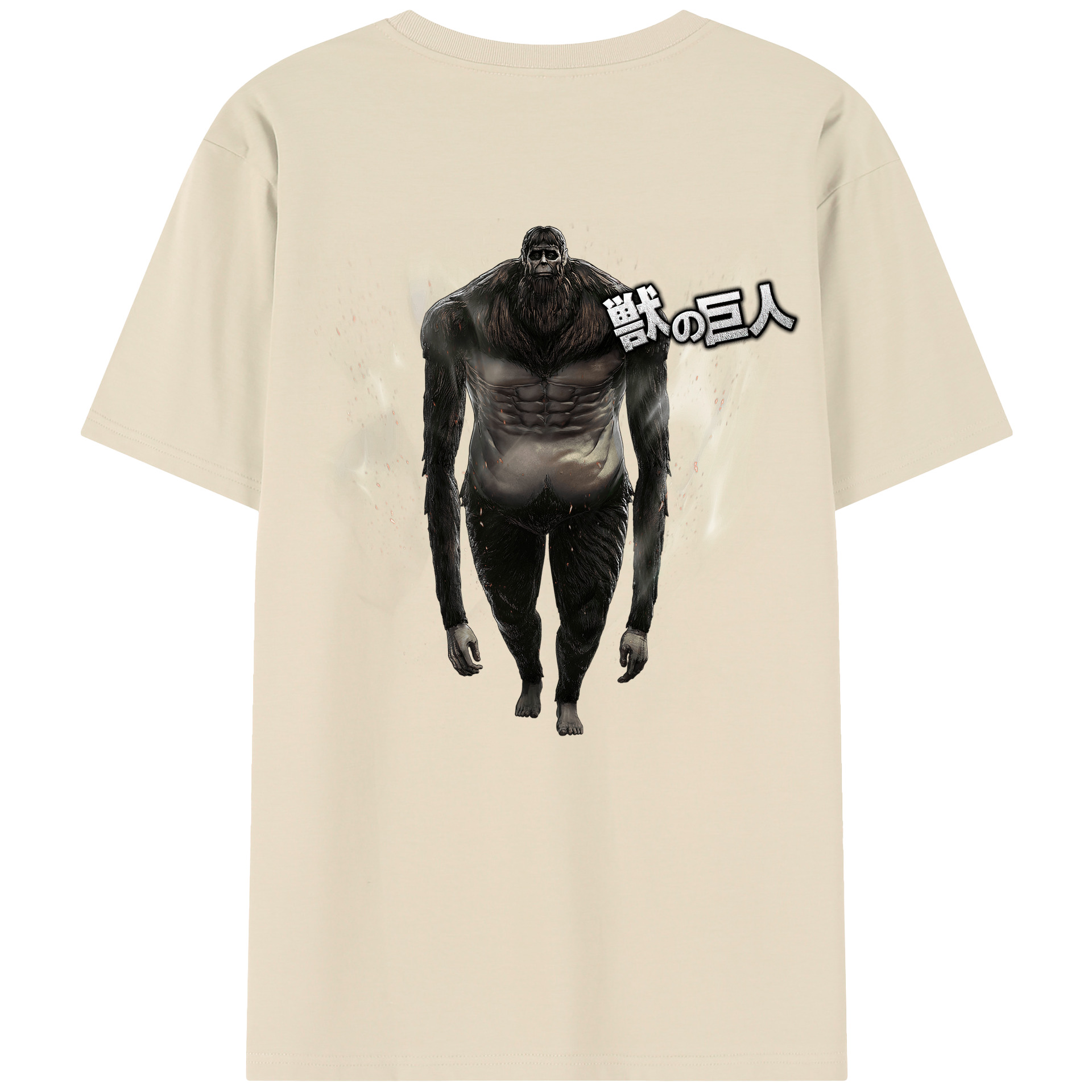 （画像用） 進撃の巨人 Attack on Titan 綿100％半袖Tシャツ（背面プリント）