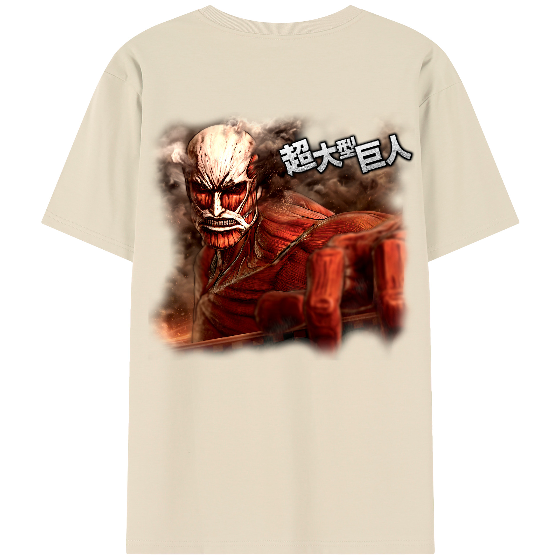 （画像用） 進撃の巨人 Attack on Titan 綿100％半袖Tシャツ（背面プリント）