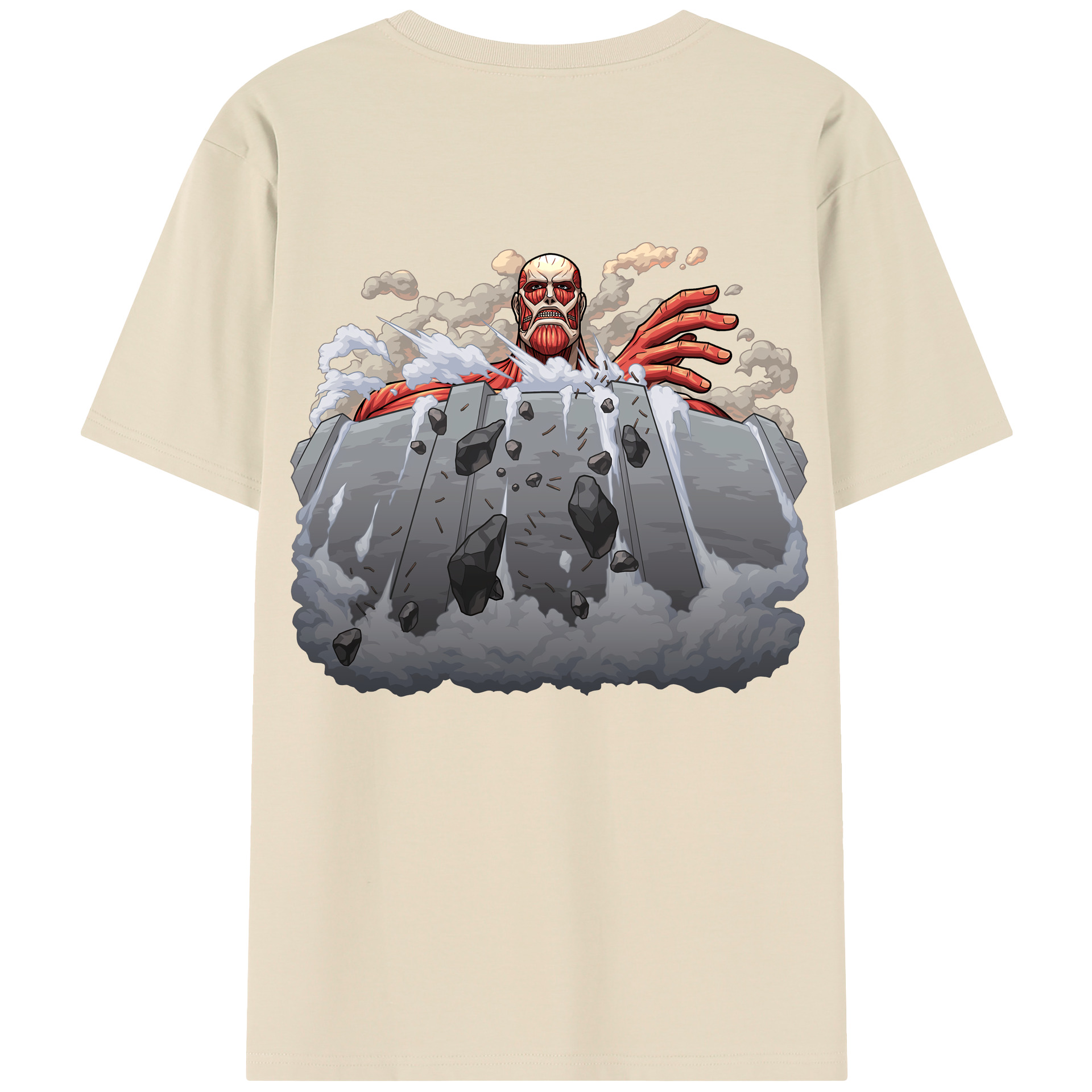 （画像用） 進撃の巨人 Attack on Titan 綿100％半袖Tシャツ（背面プリント）