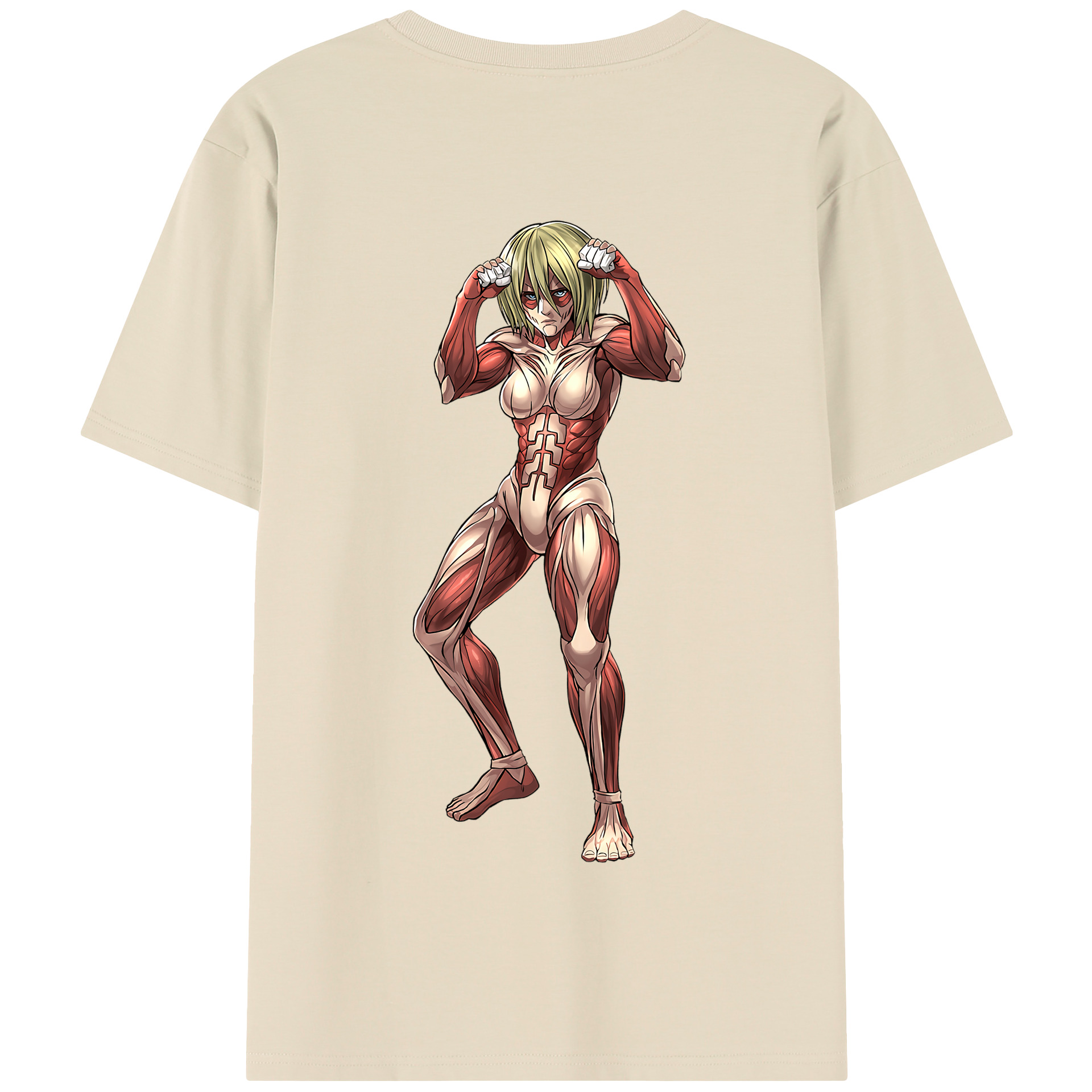 （画像用） 進撃の巨人 Attack on Titan 綿100％半袖Tシャツ（背面プリント）
