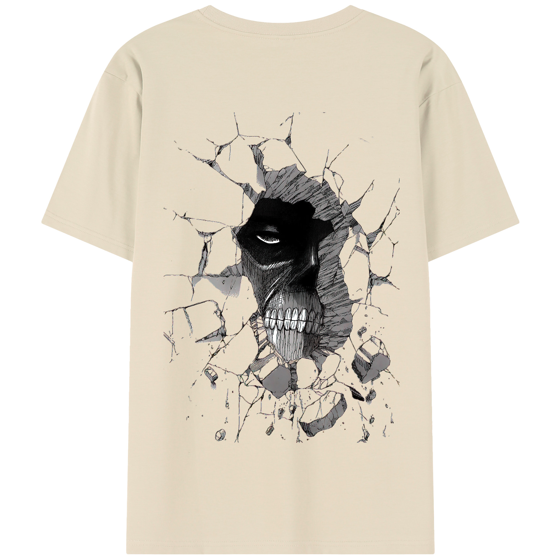 （画像用） 進撃の巨人 Attack on Titan 綿100％半袖Tシャツ（背面プリント）