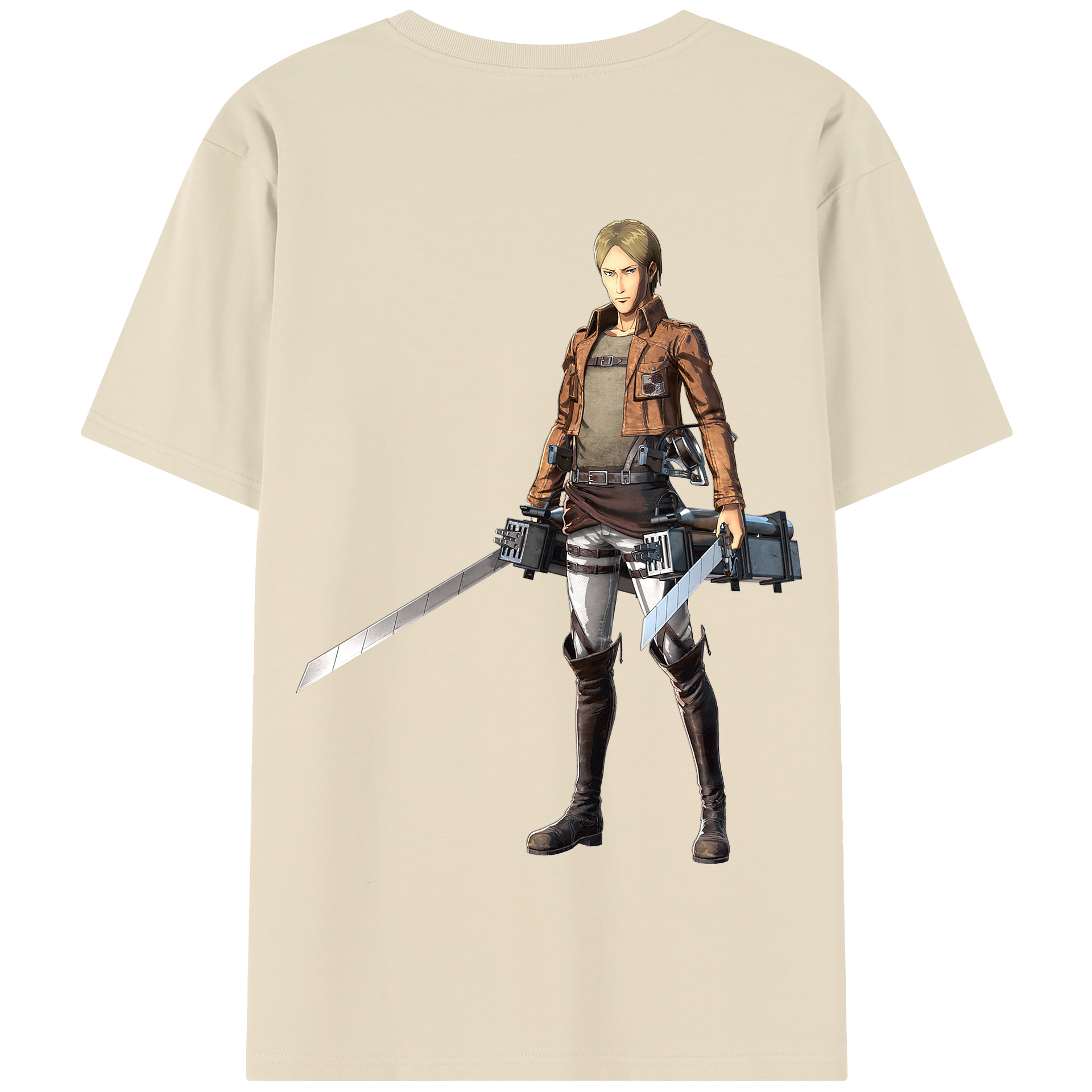 （画像用） 進撃の巨人 Attack on Titan 綿100％半袖Tシャツ（背面プリント）