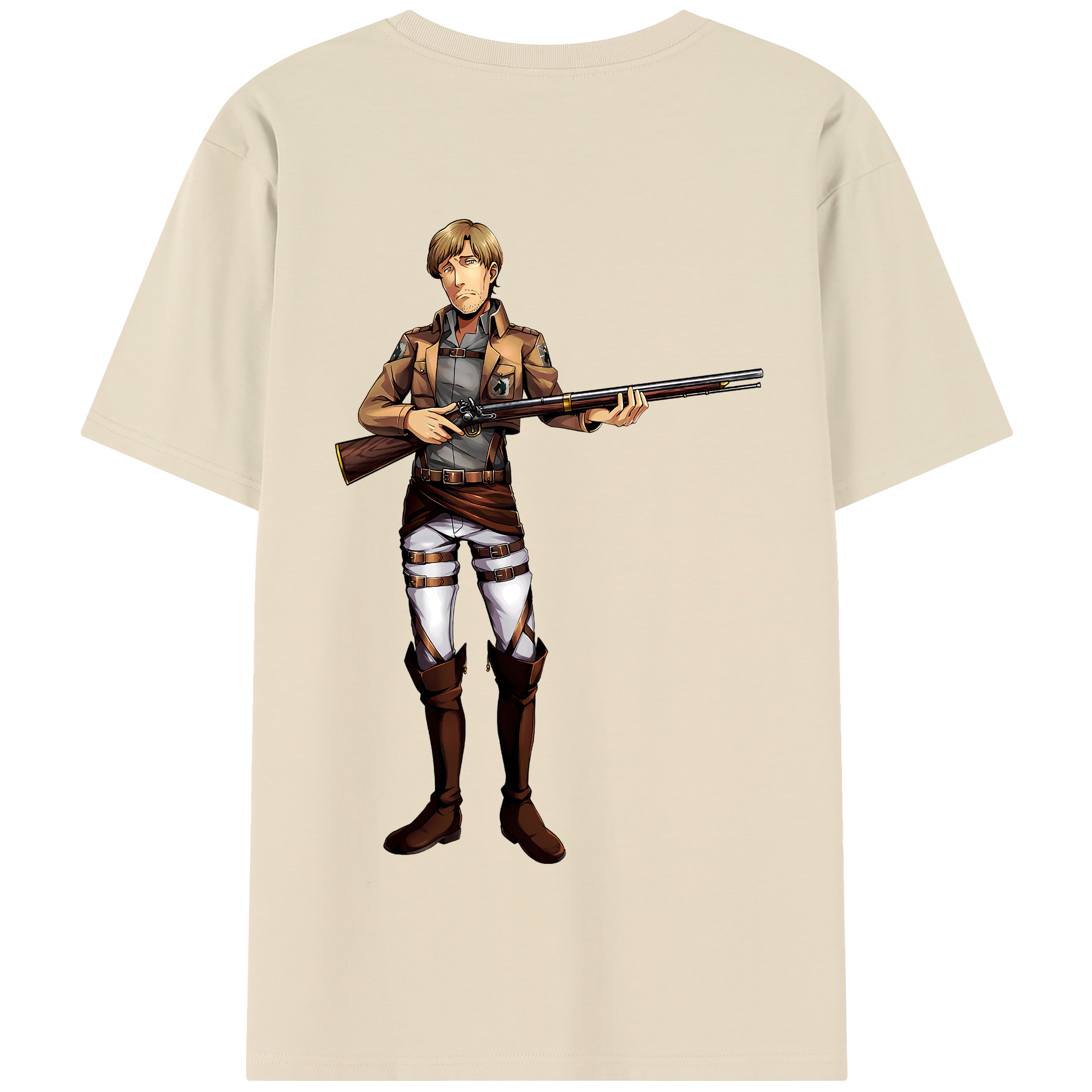 （画像用） 進撃の巨人 Attack on Titan 綿100％半袖Tシャツ（背面プリント）