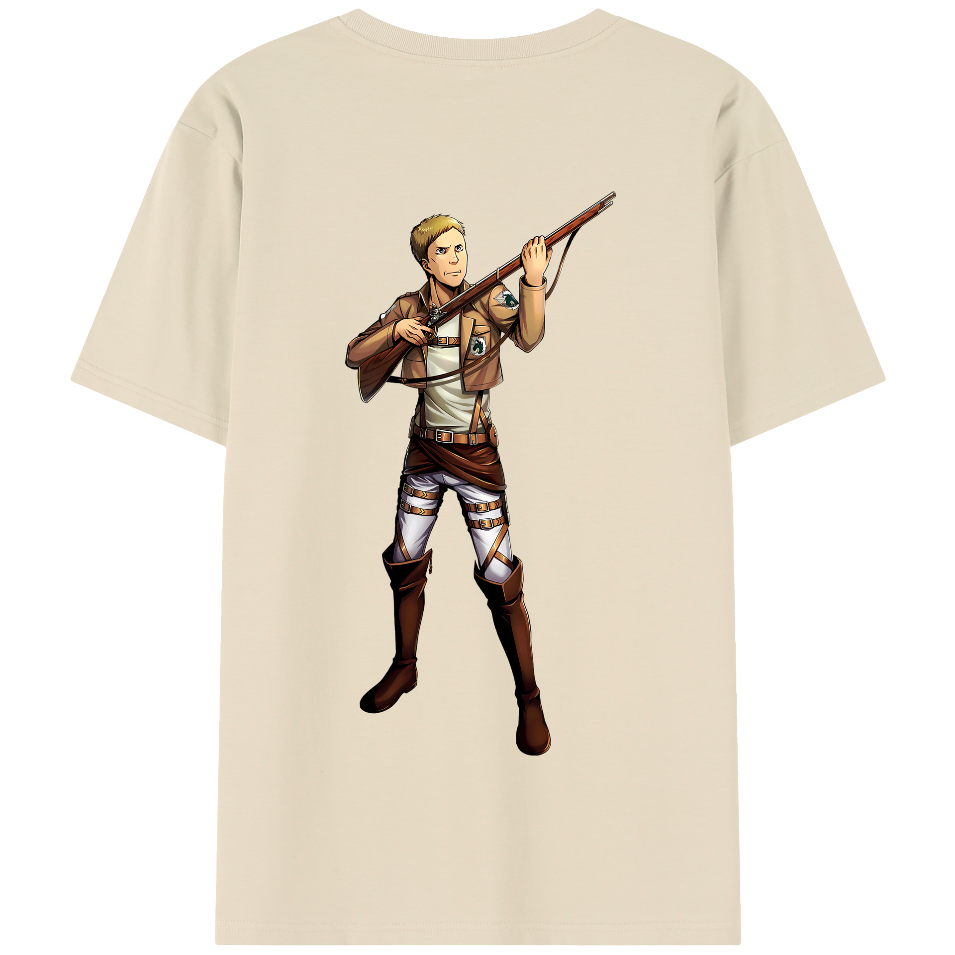 （画像用） 進撃の巨人 Attack on Titan 綿100％半袖Tシャツ（背面プリント）