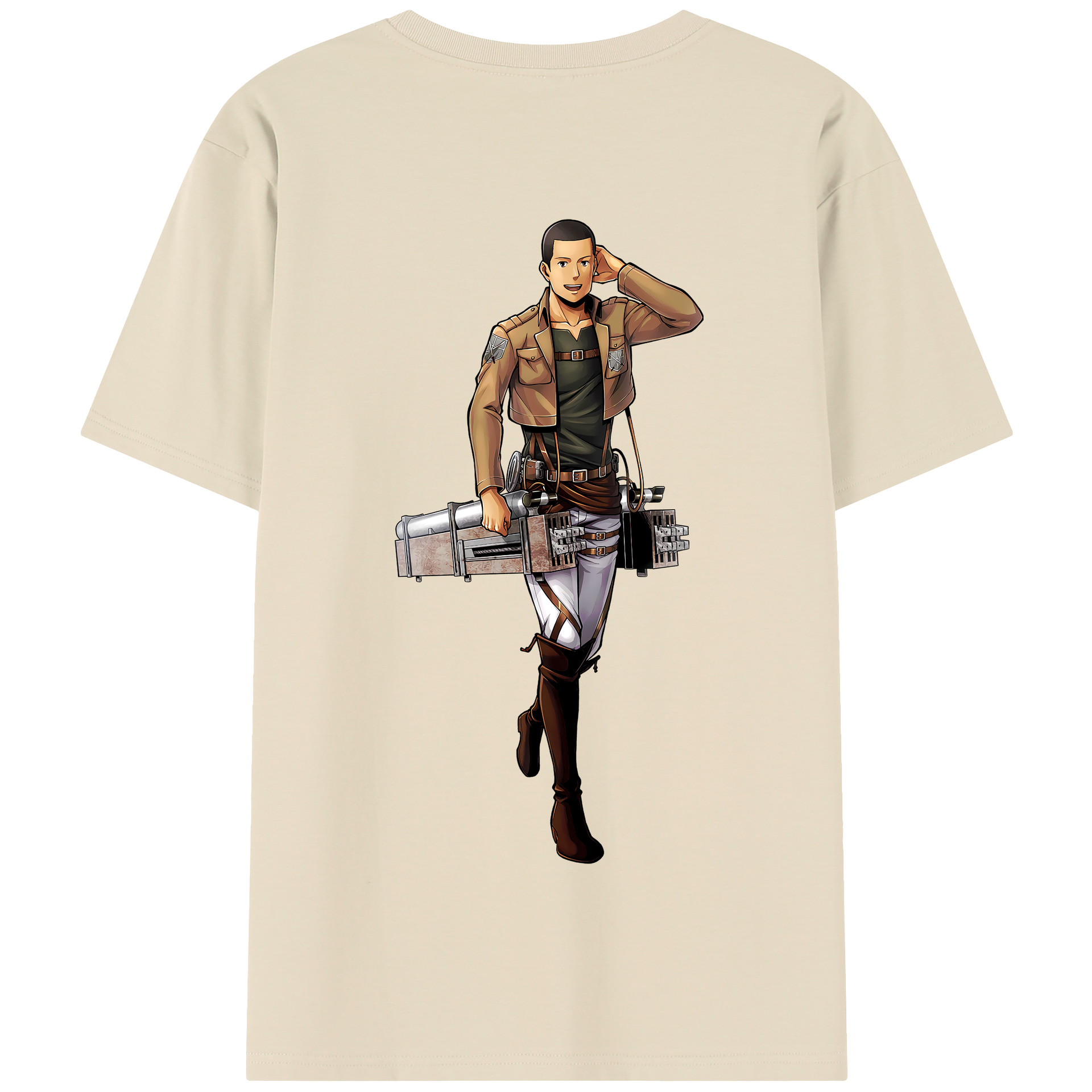 （画像用） 進撃の巨人 Attack on Titan 綿100％半袖Tシャツ（背面プリント）
