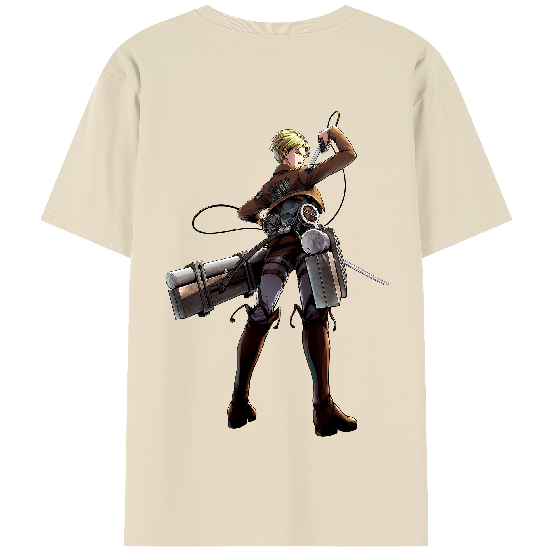 （画像用） 進撃の巨人 Attack on Titan 綿100％半袖Tシャツ（背面プリント）