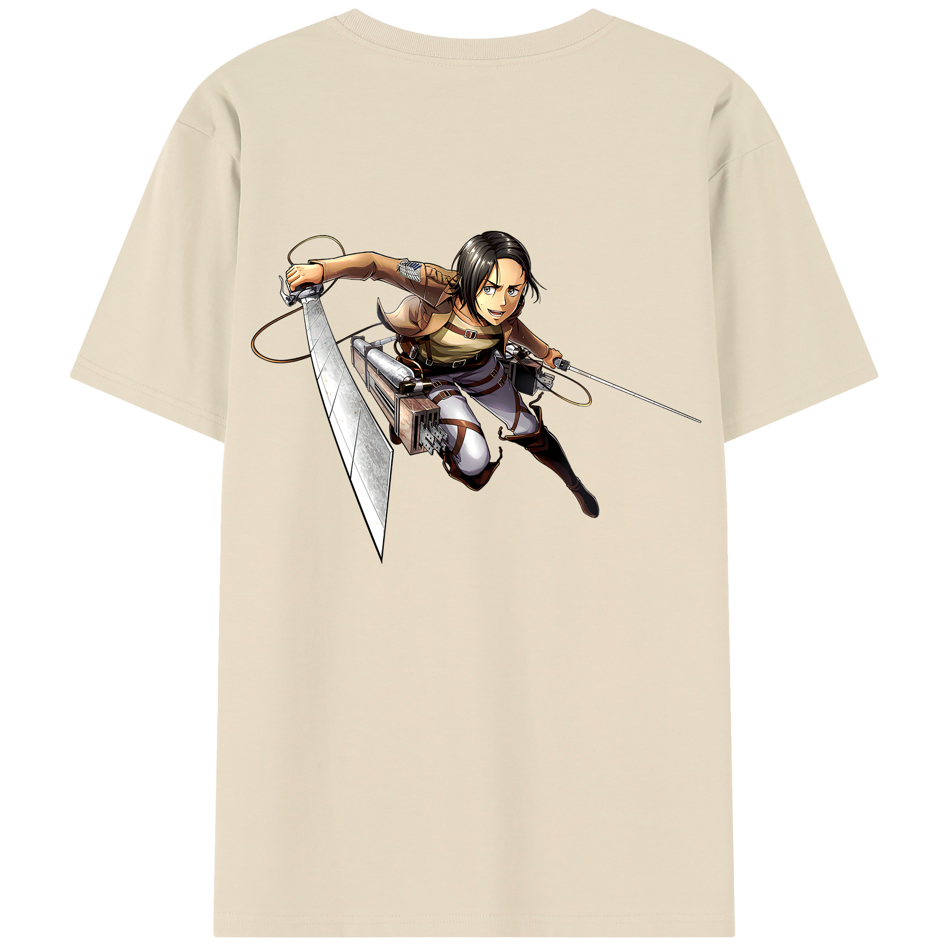 （画像用） 進撃の巨人 Attack on Titan 綿100％半袖Tシャツ（背面プリント）