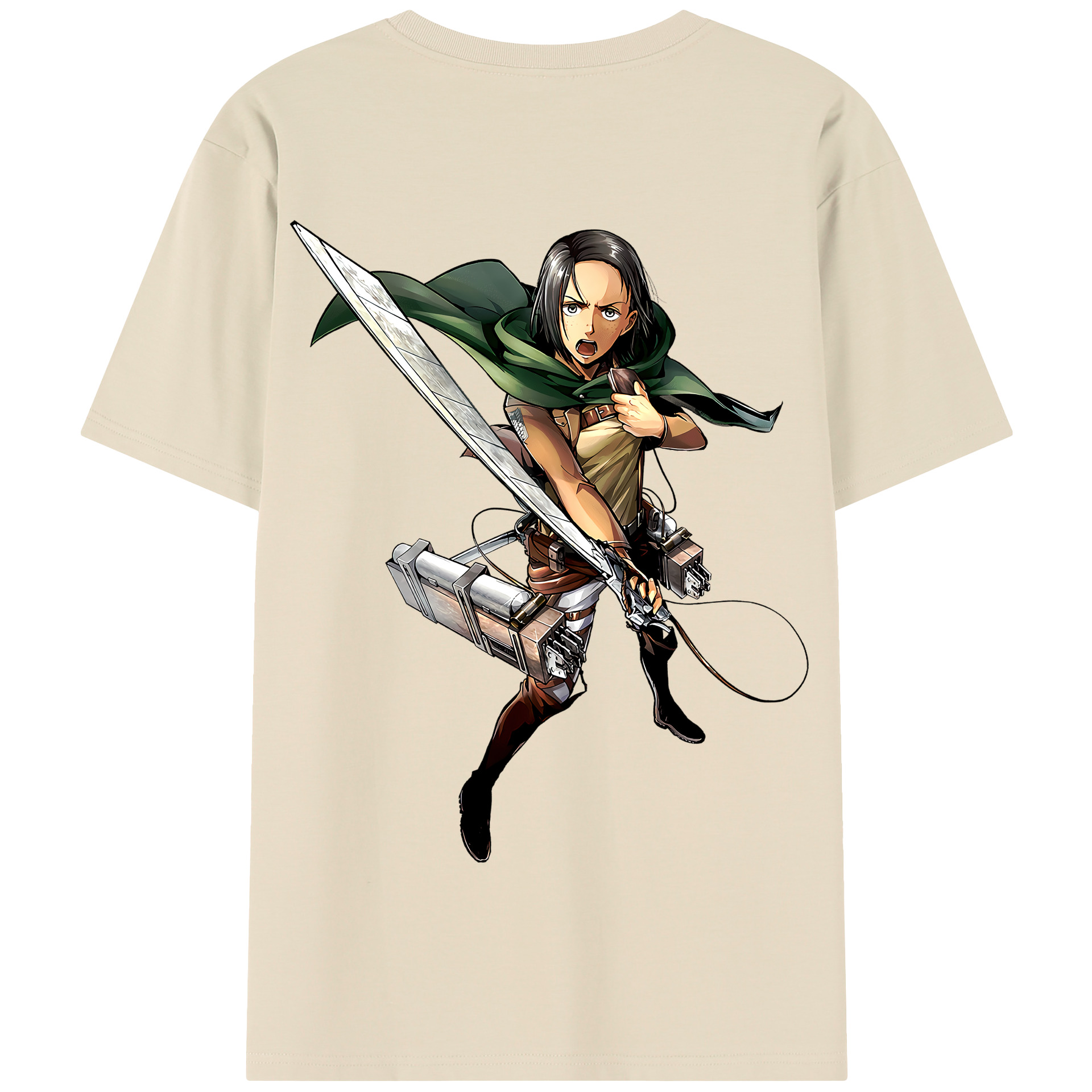 （画像用） 進撃の巨人 Attack on Titan 綿100％半袖Tシャツ（背面プリント）
