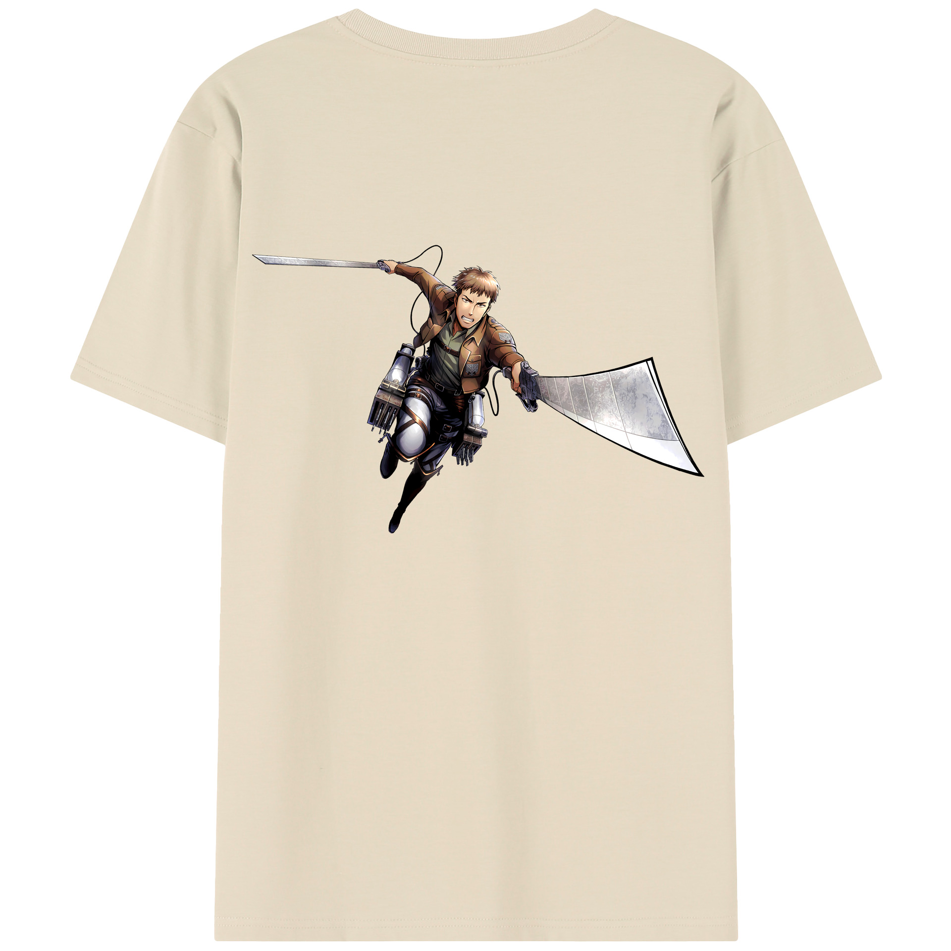 （画像用） 進撃の巨人 Attack on Titan 綿100％半袖Tシャツ（背面プリント）