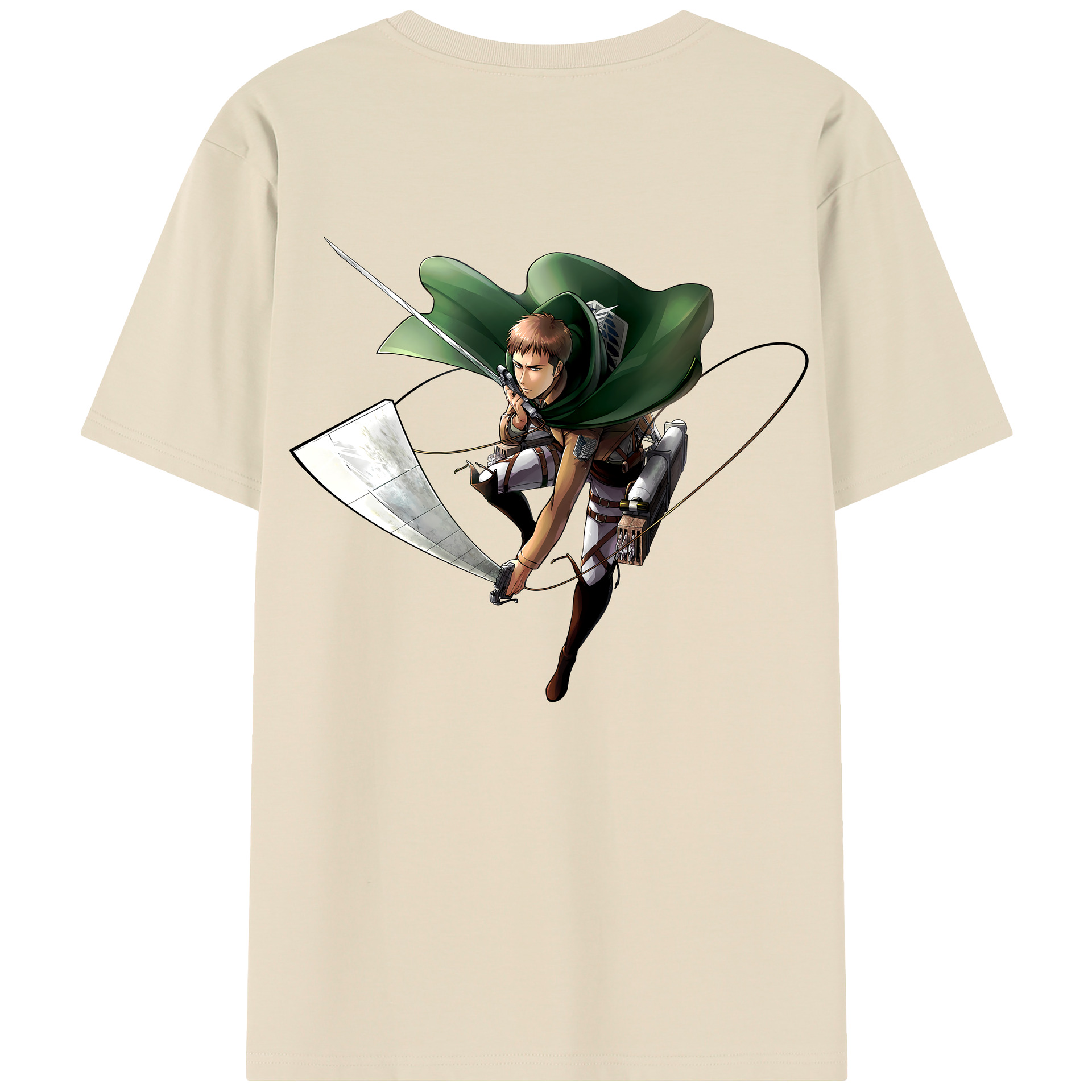 （画像用） 進撃の巨人 Attack on Titan 綿100％半袖Tシャツ（背面プリント）