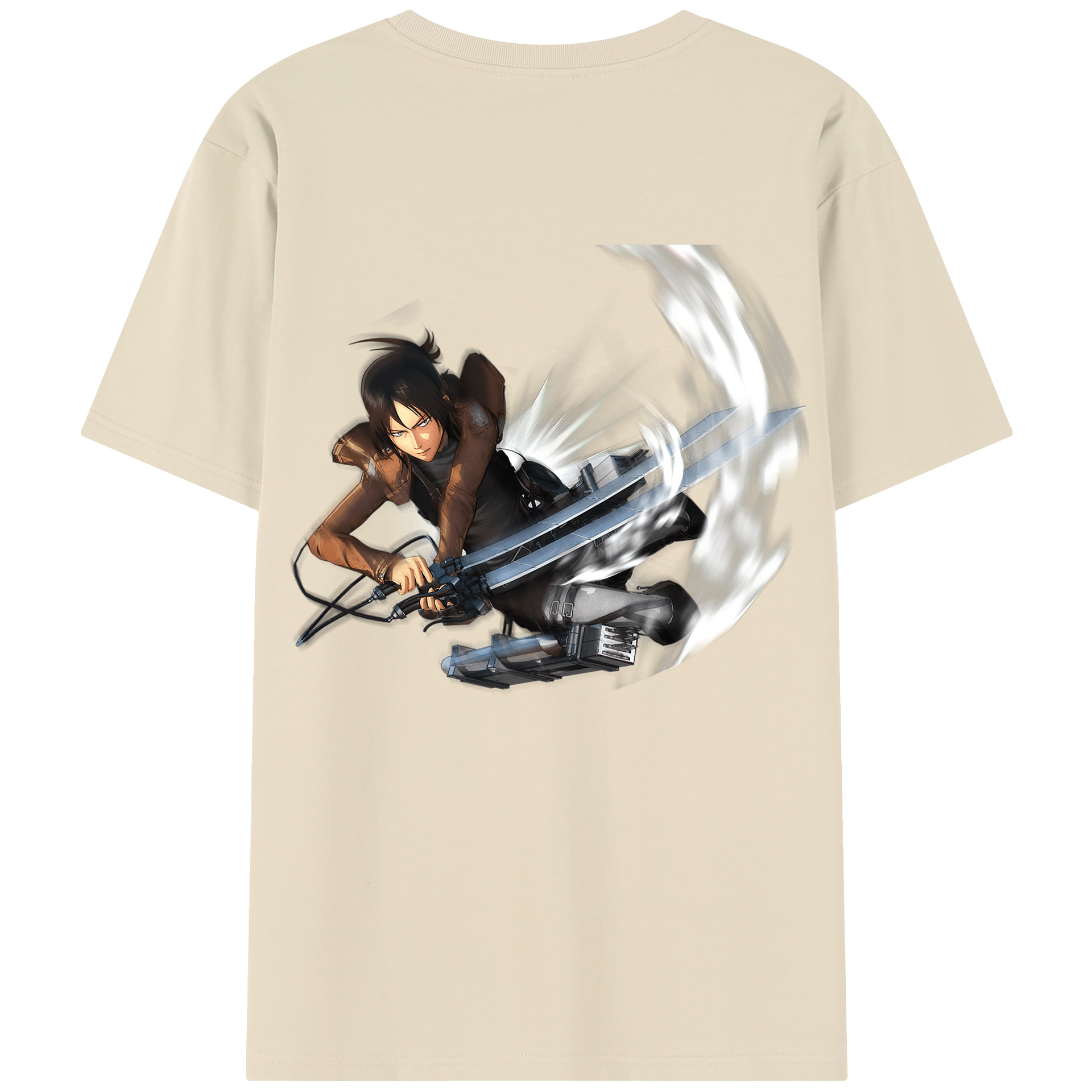 （画像用） 進撃の巨人 Attack on Titan 綿100％半袖Tシャツ（背面プリント）