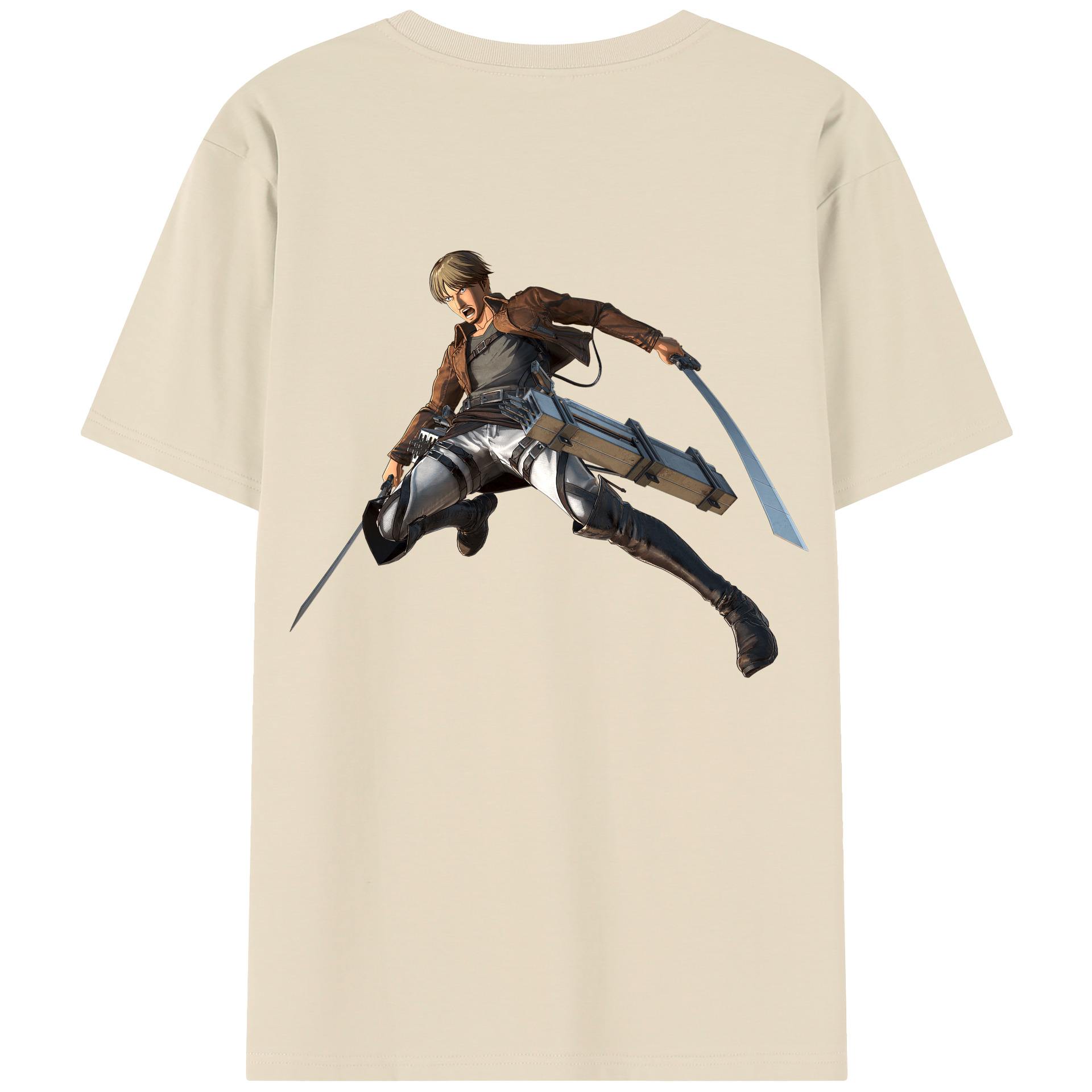 （画像用） 進撃の巨人 Attack on Titan 綿100％半袖Tシャツ（背面プリント）