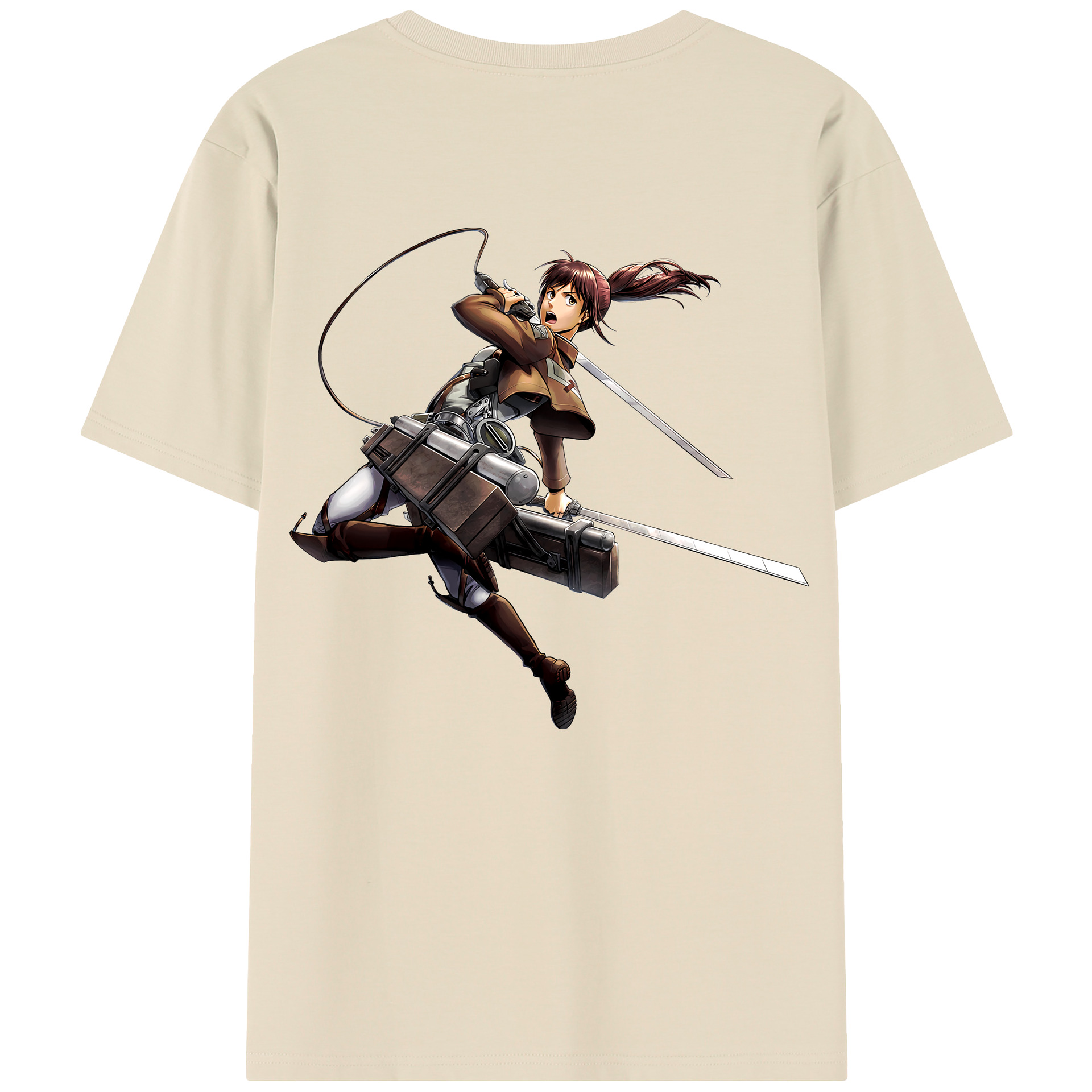 （画像用） 進撃の巨人 サシャ·ブラウス Attack on Titan Sasha Blaus 綿100％半袖Tシャツ（背面プリント）