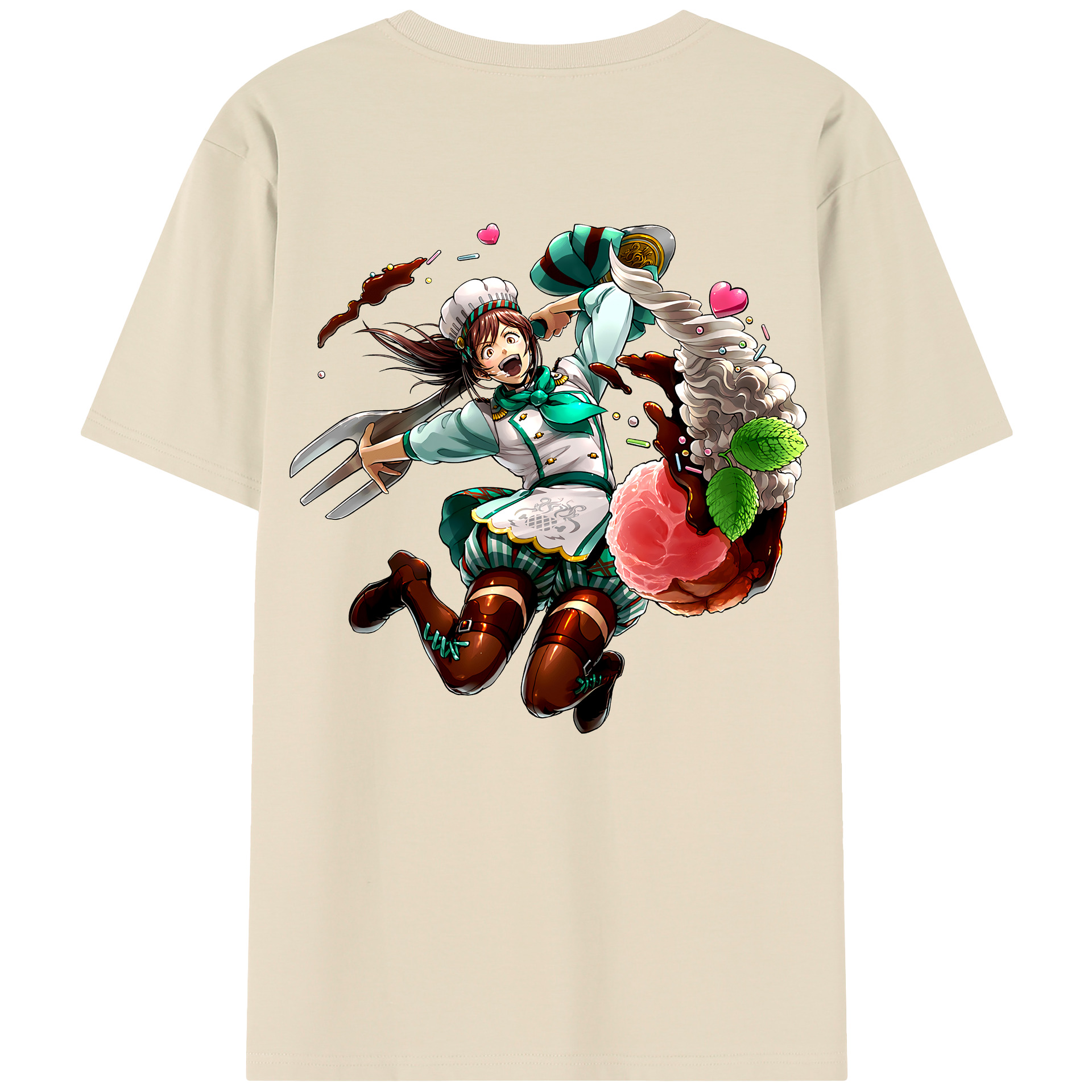 （画像用） 進撃の巨人 サシャ·ブラウス Attack on Titan Sasha Blaus 綿100％半袖Tシャツ（背面プリント）