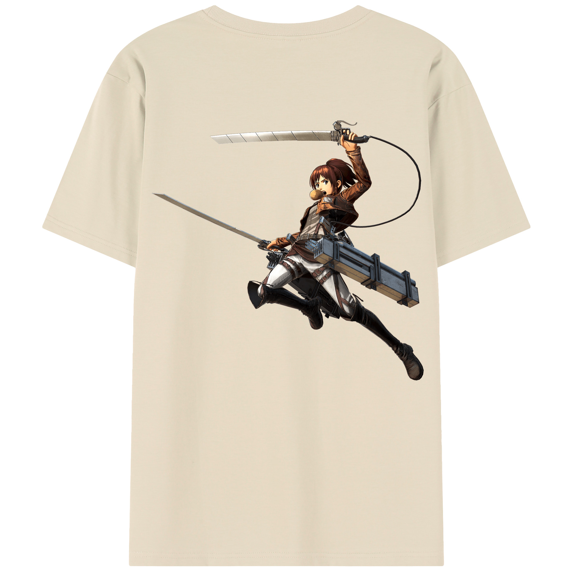 （画像用） 進撃の巨人 サシャ·ブラウス Attack on Titan Sasha Blaus 綿100％半袖Tシャツ（背面プリント）