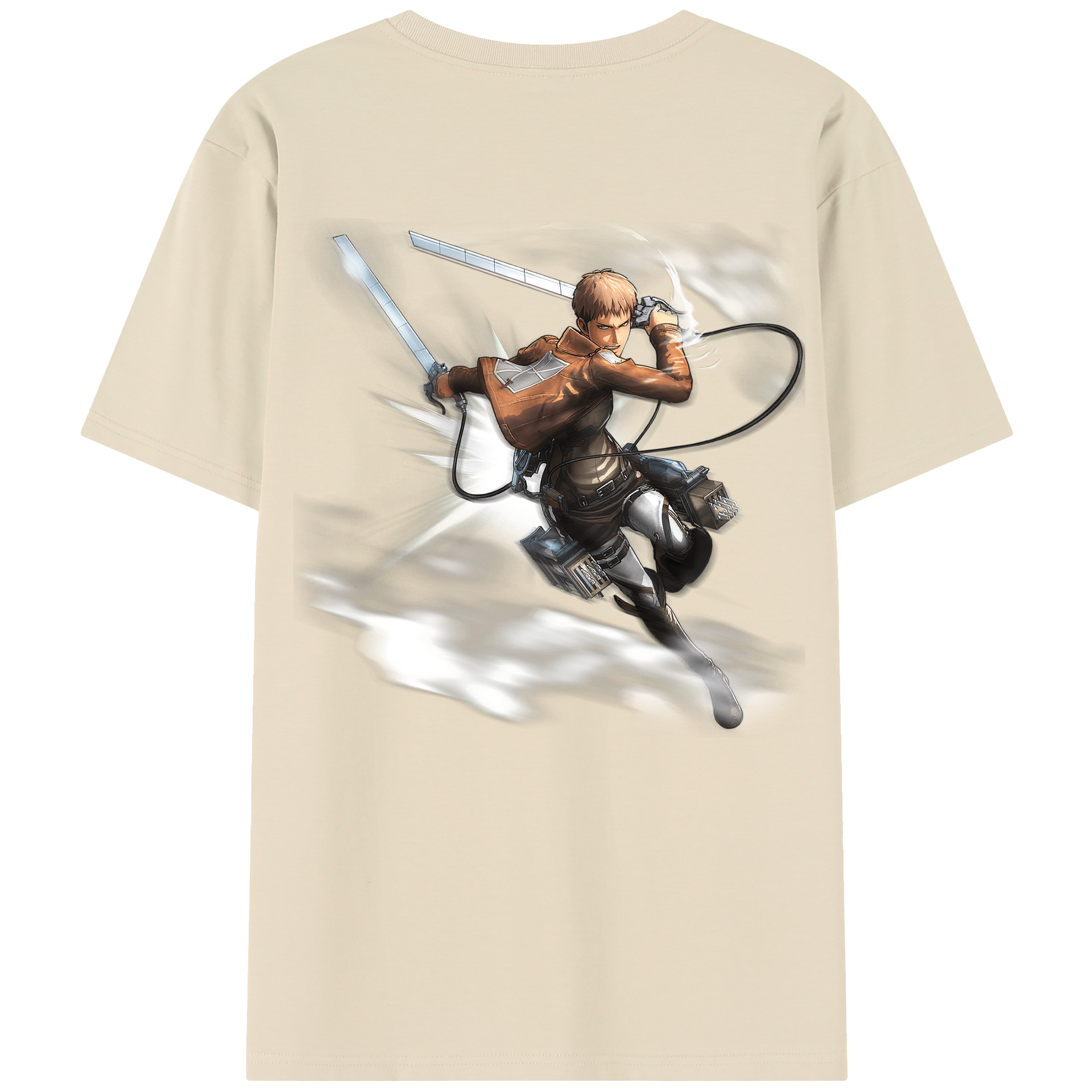 （画像用） 進撃の巨人 ジャン・キルシュタイン Attack on Titan Jean Kirstein 綿100％半袖Tシャツ（背面プリント）