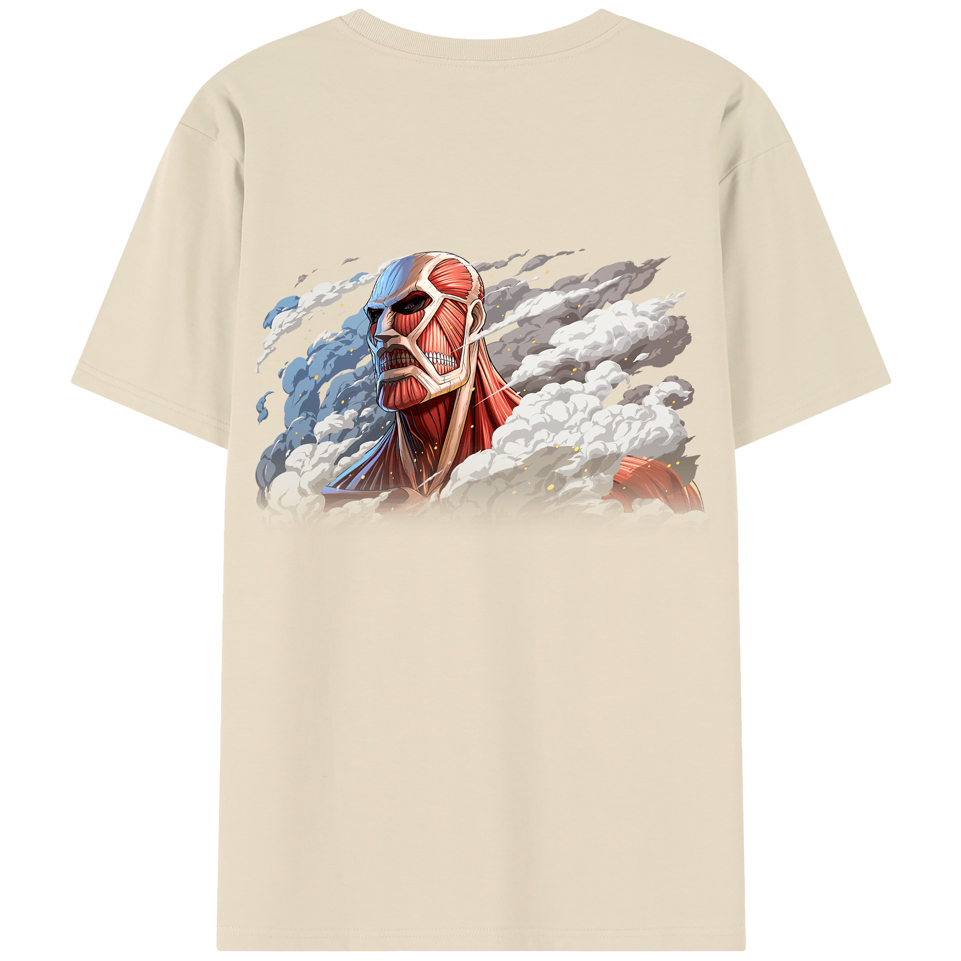 （画像用） 進撃の巨人 Attack on Titan 綿100％半袖Tシャツ（背面プリント）