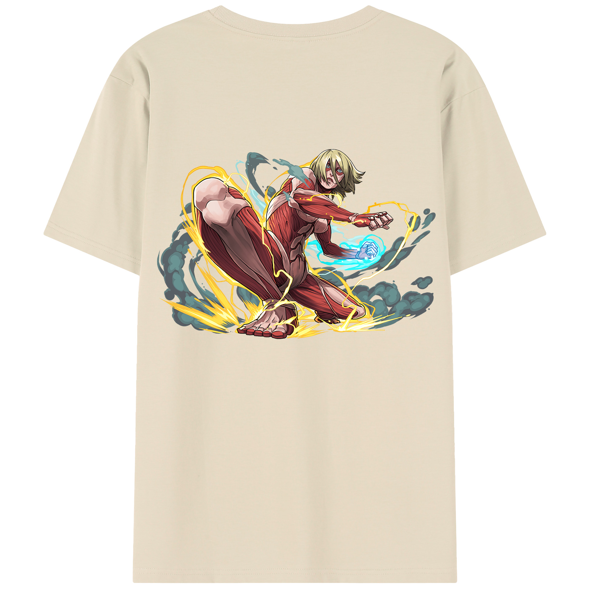 （画像用） 進撃の巨人 Attack on Titan 綿100％半袖Tシャツ（背面プリント）