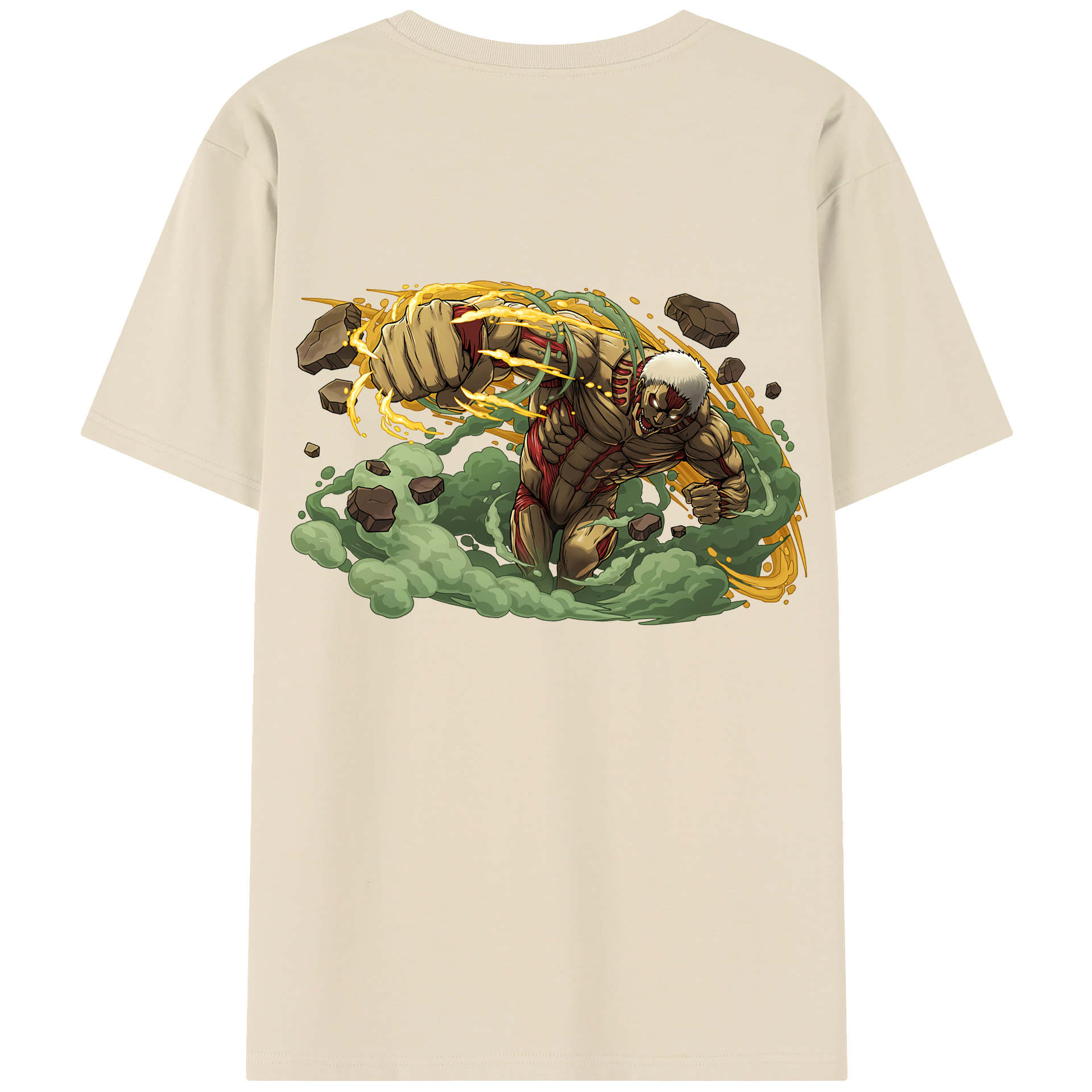 （画像用） 進撃の巨人 Attack on Titan 綿100％半袖Tシャツ（背面プリント）