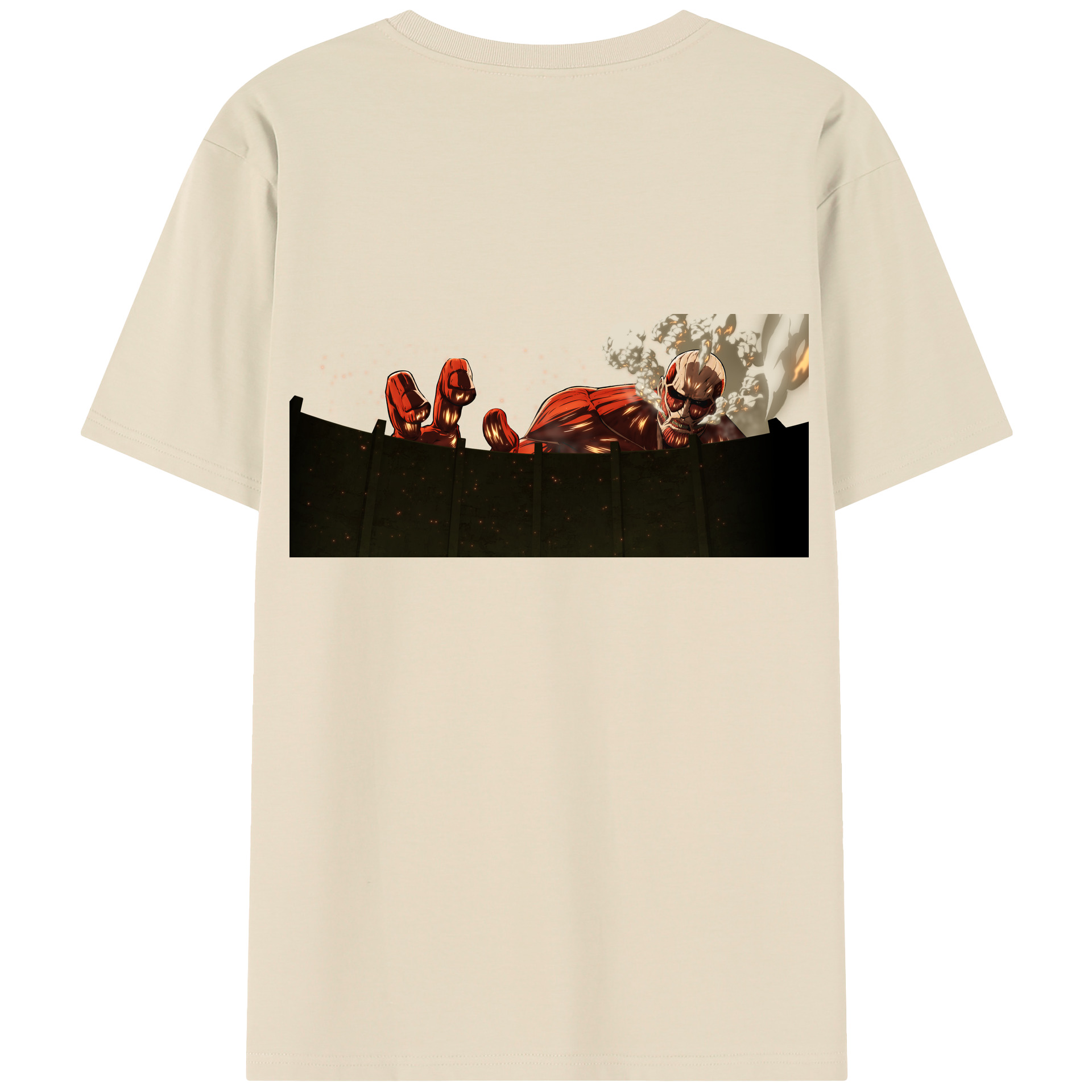 （画像用） 進撃の巨人 Attack on Titan 綿100％半袖Tシャツ（背面プリント）