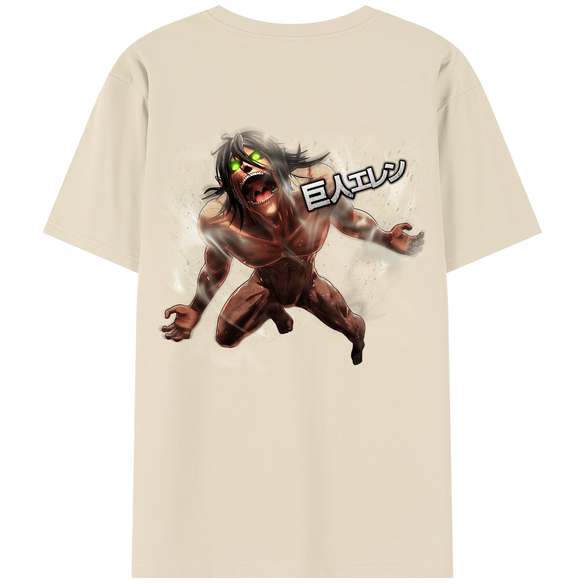 （画像用） 進撃の巨人 Attack on Titan 綿100％半袖Tシャツ（背面プリント）
