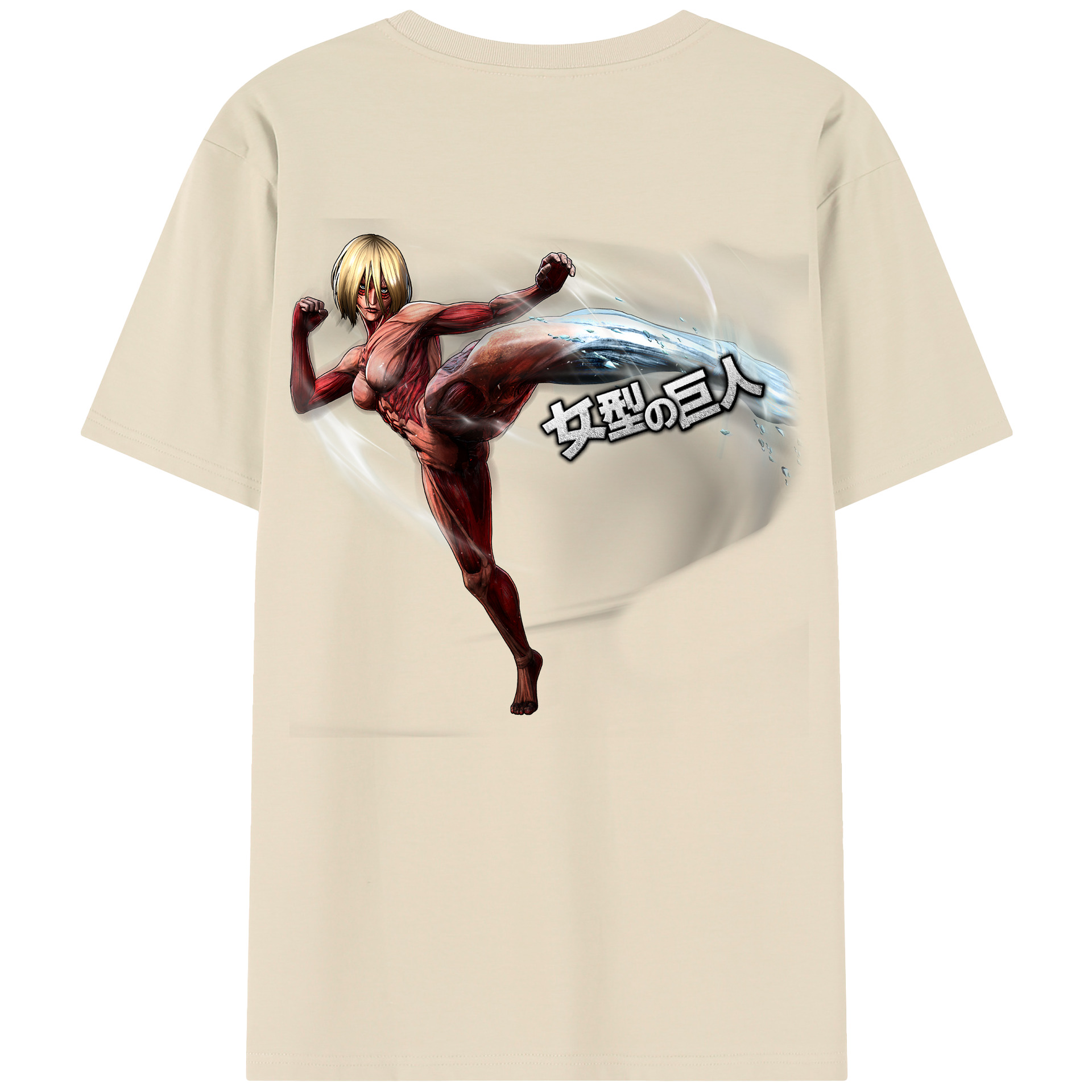 （画像用） 進撃の巨人 Attack on Titan 綿100％半袖Tシャツ（背面プリント）