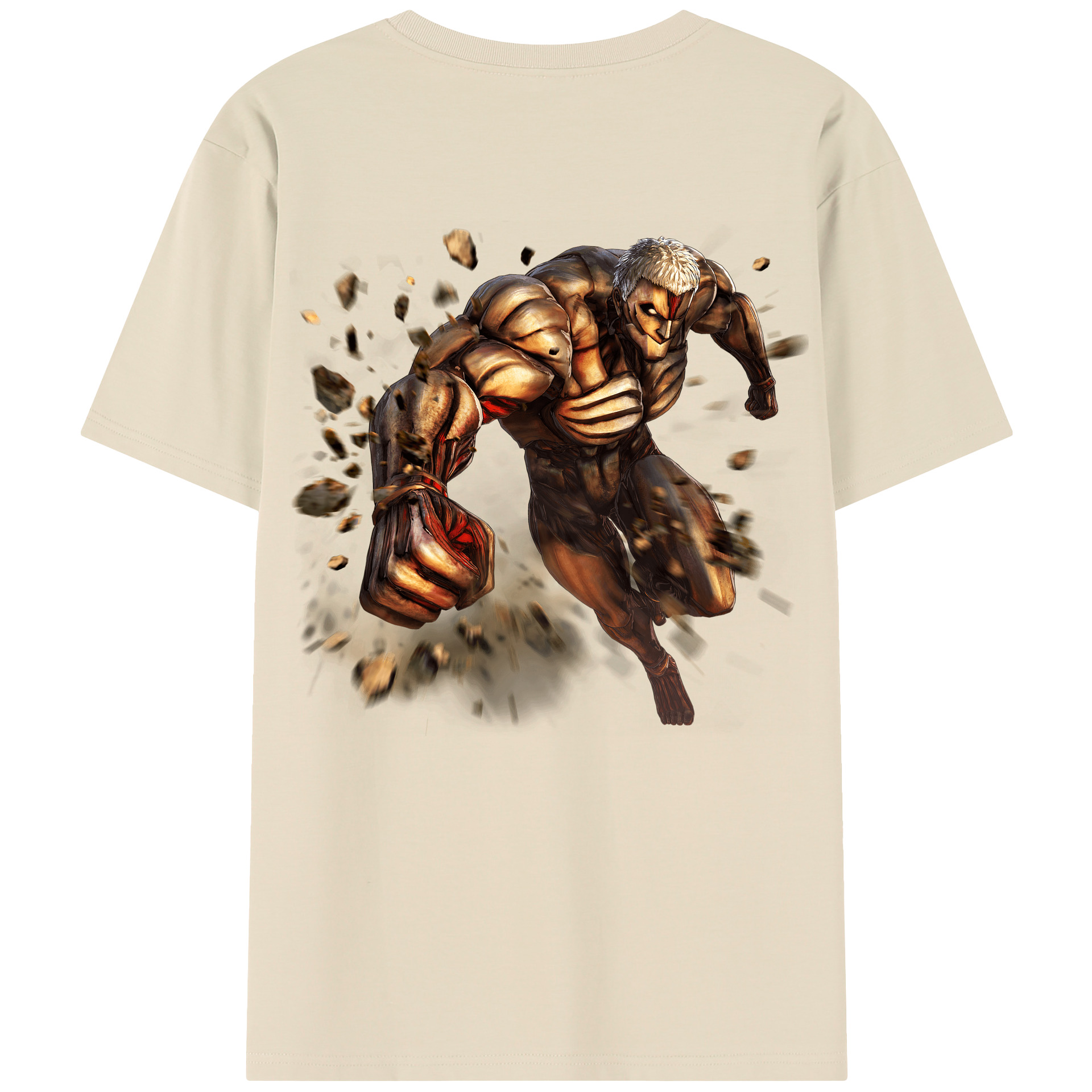 （画像用） 進撃の巨人 Attack on Titan 綿100％半袖Tシャツ（背面プリント）