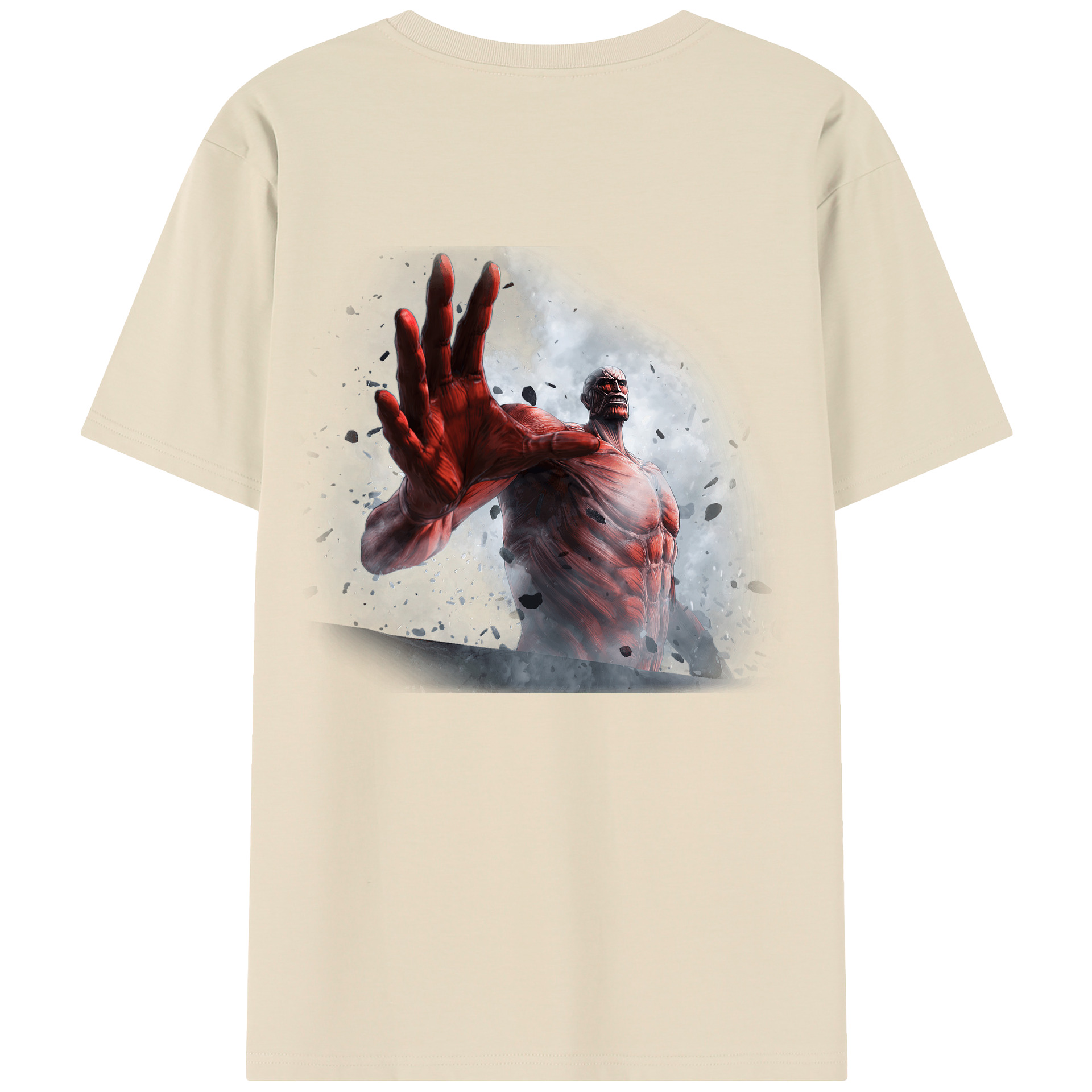 （画像用） 進撃の巨人 Attack on Titan 綿100％半袖Tシャツ（背面プリント）