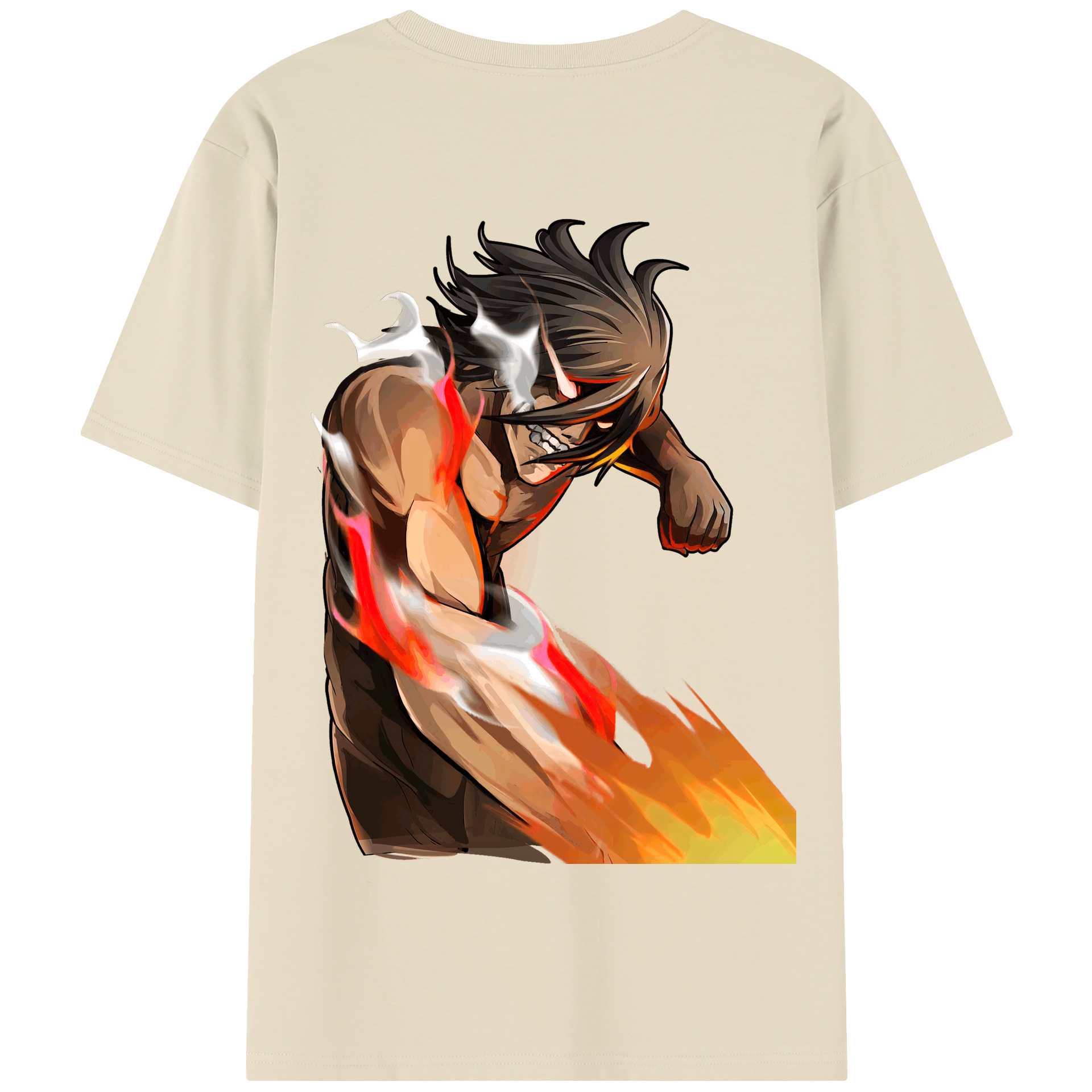 （画像用） 進撃の巨人 Attack on Titan 綿100％半袖Tシャツ（背面プリント）