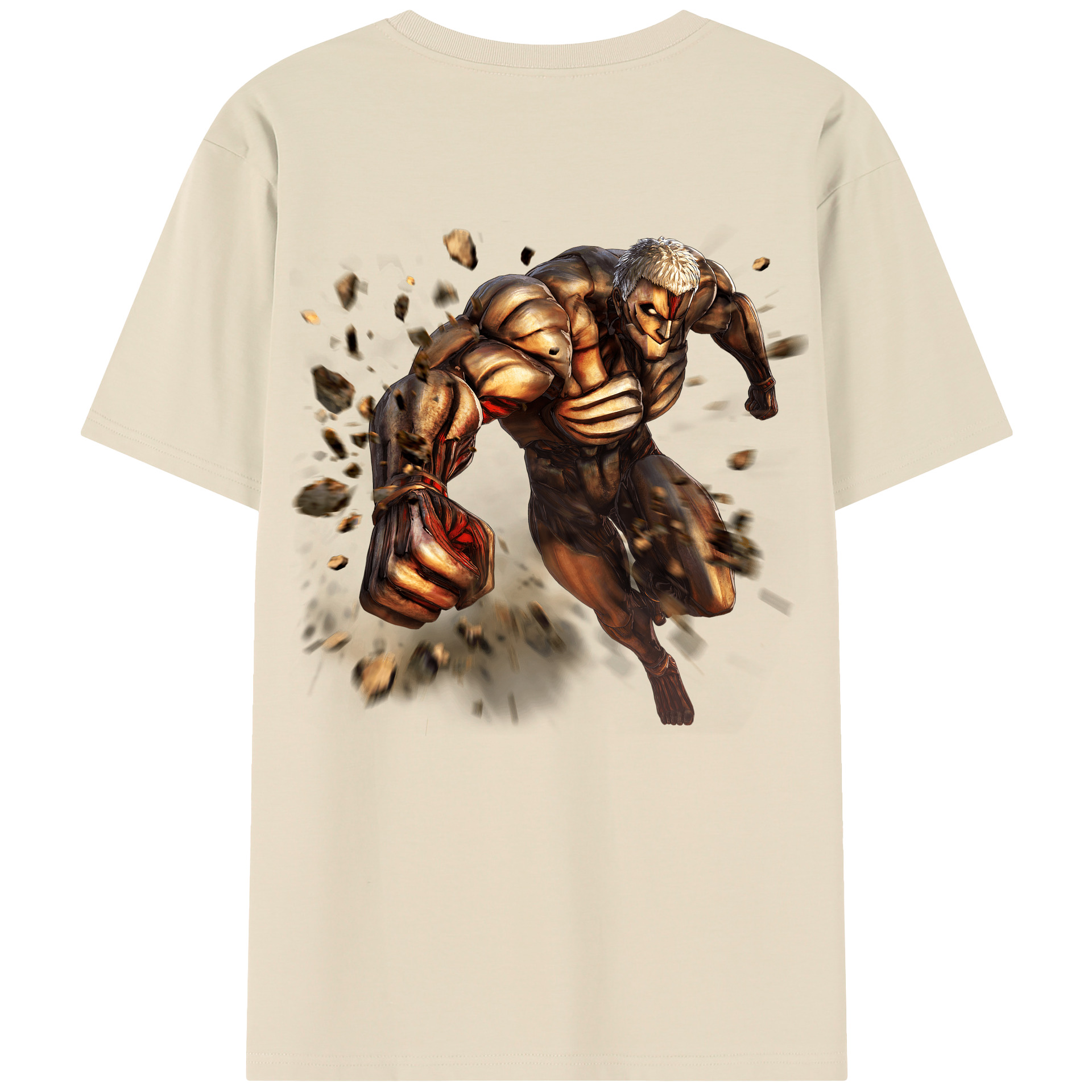 （画像用） 進撃の巨人 Attack on Titan 綿100％半袖Tシャツ（背面プリント）