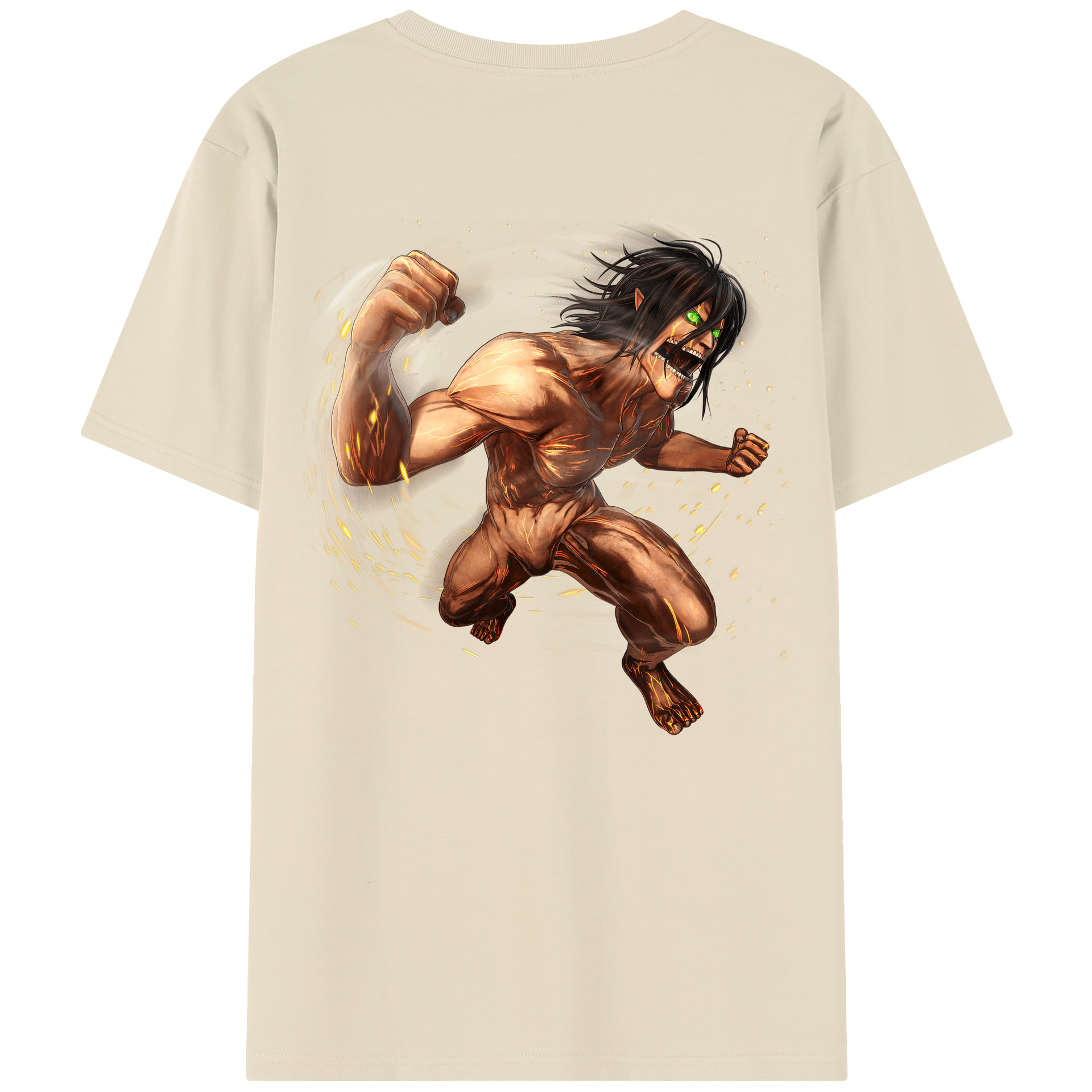 （画像用） 進撃の巨人 Attack on Titan 綿100％半袖Tシャツ（背面プリント）