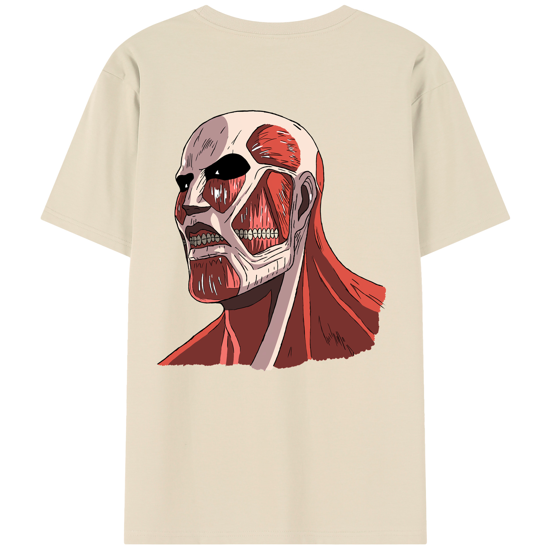 （画像用） 進撃の巨人 Attack on Titan 綿100％半袖Tシャツ（背面プリント）