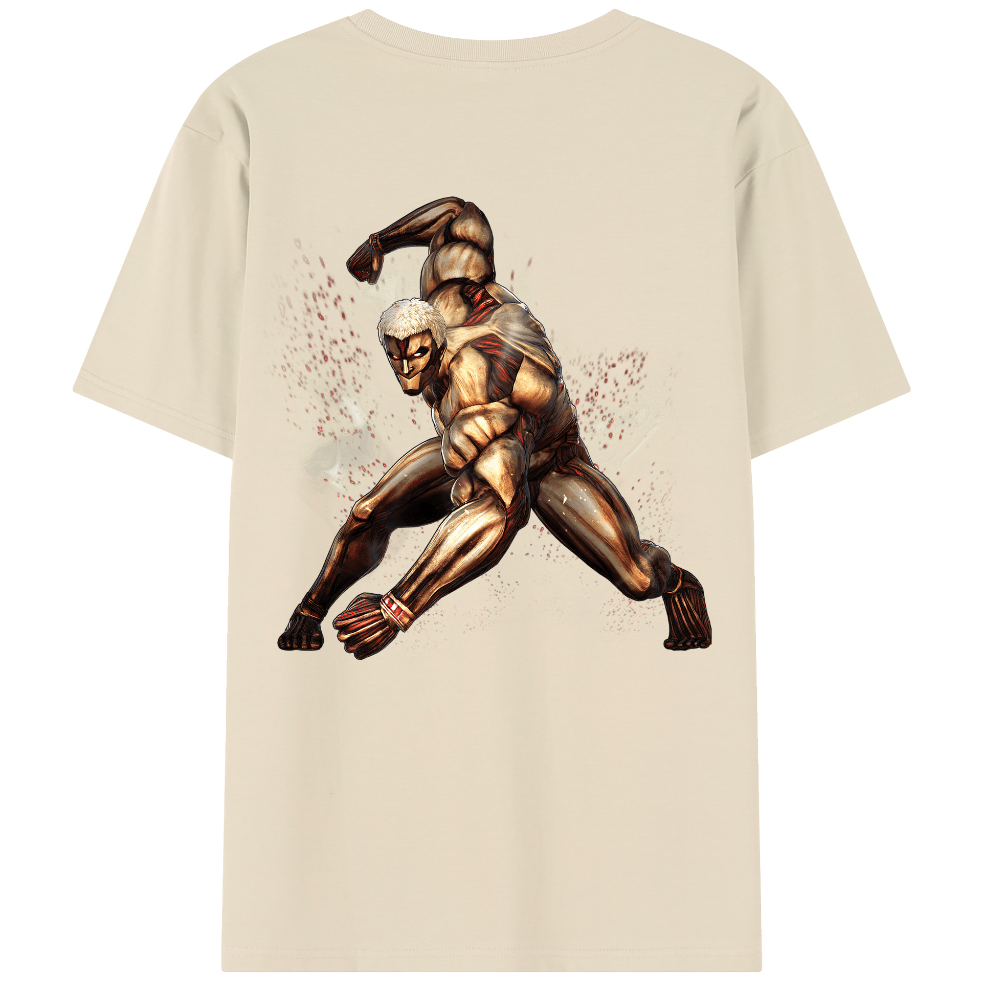 （画像用） 進撃の巨人 Attack on Titan 綿100％半袖Tシャツ（背面プリント）