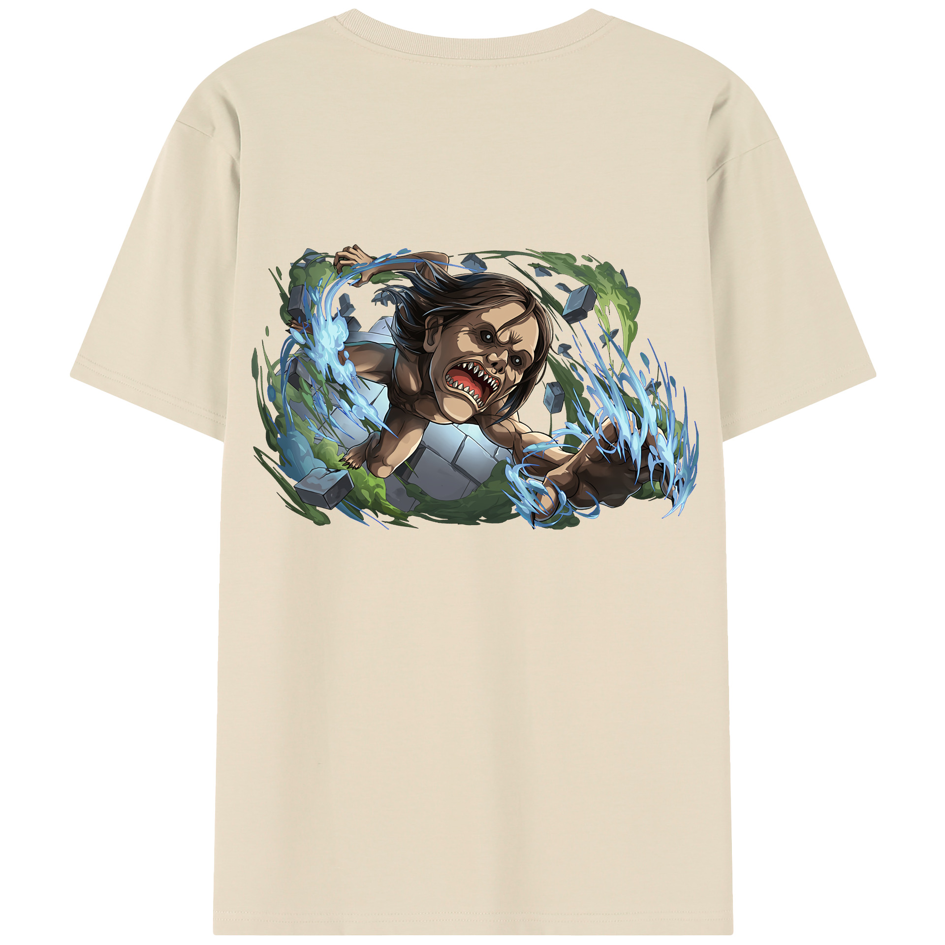 （画像用） 進撃の巨人 Attack on Titan 綿100％半袖Tシャツ（背面プリント）